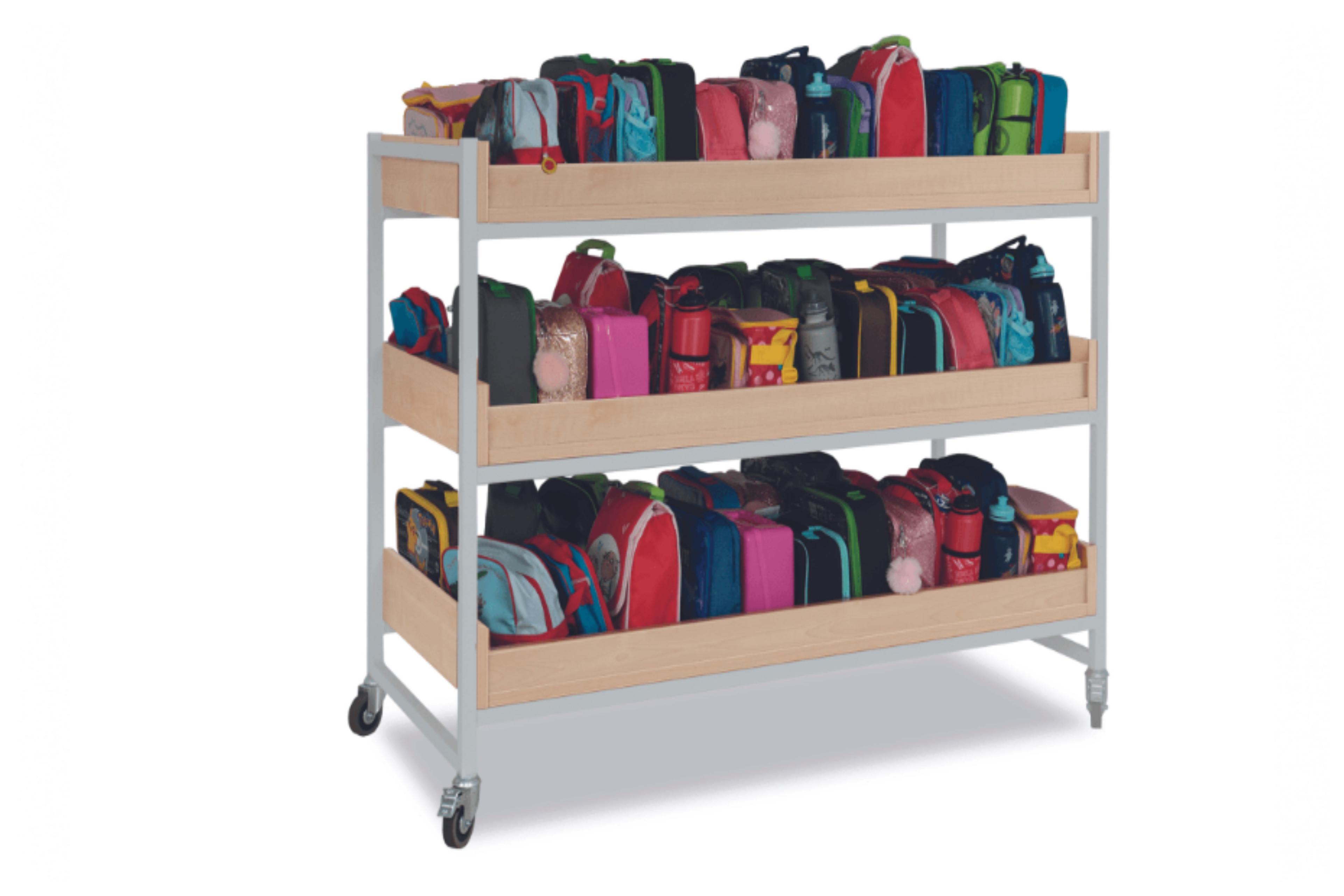 Heavy Duty 72 Lunchbox Trolley - Grey