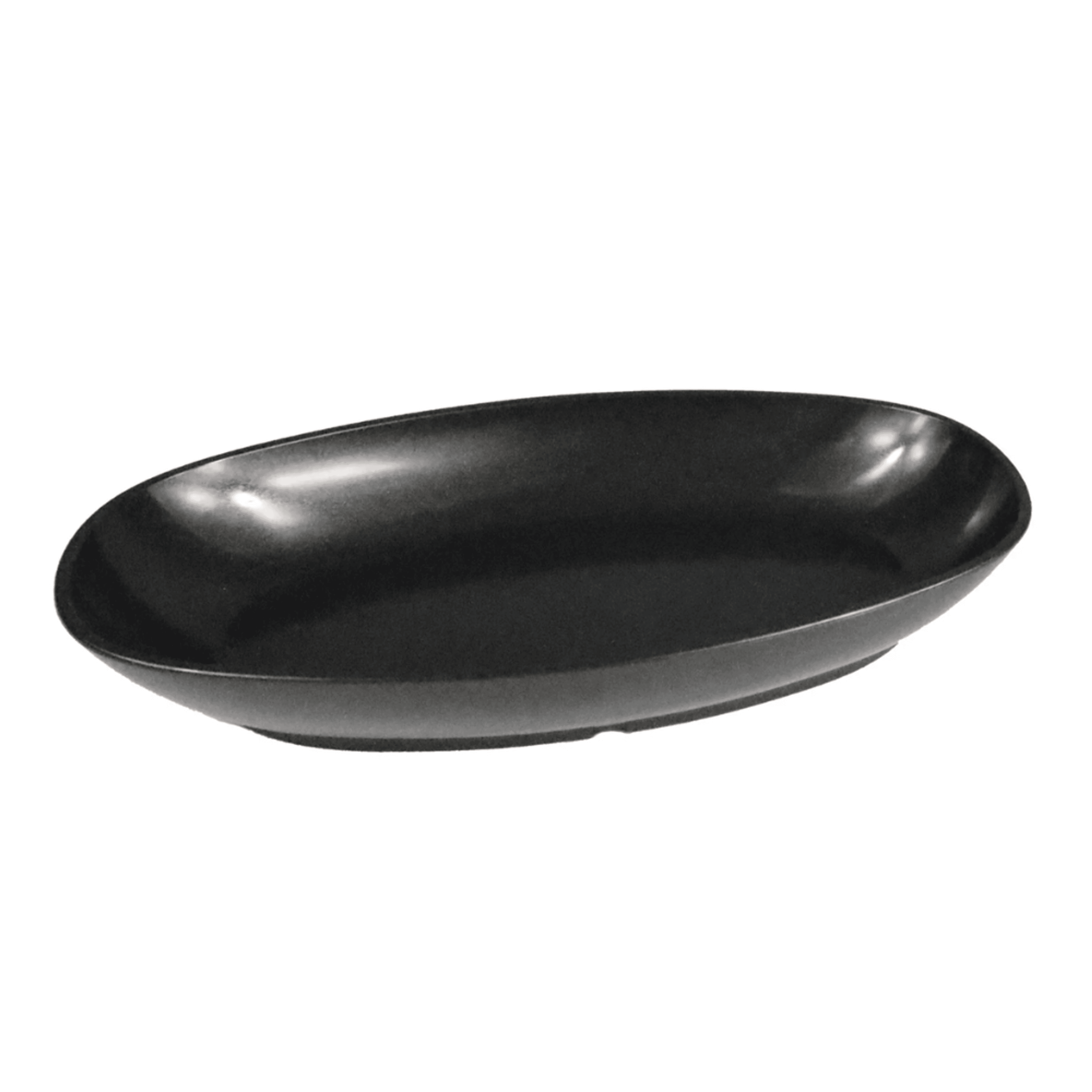Harfield Deep Oval Dish - 400ml - Black