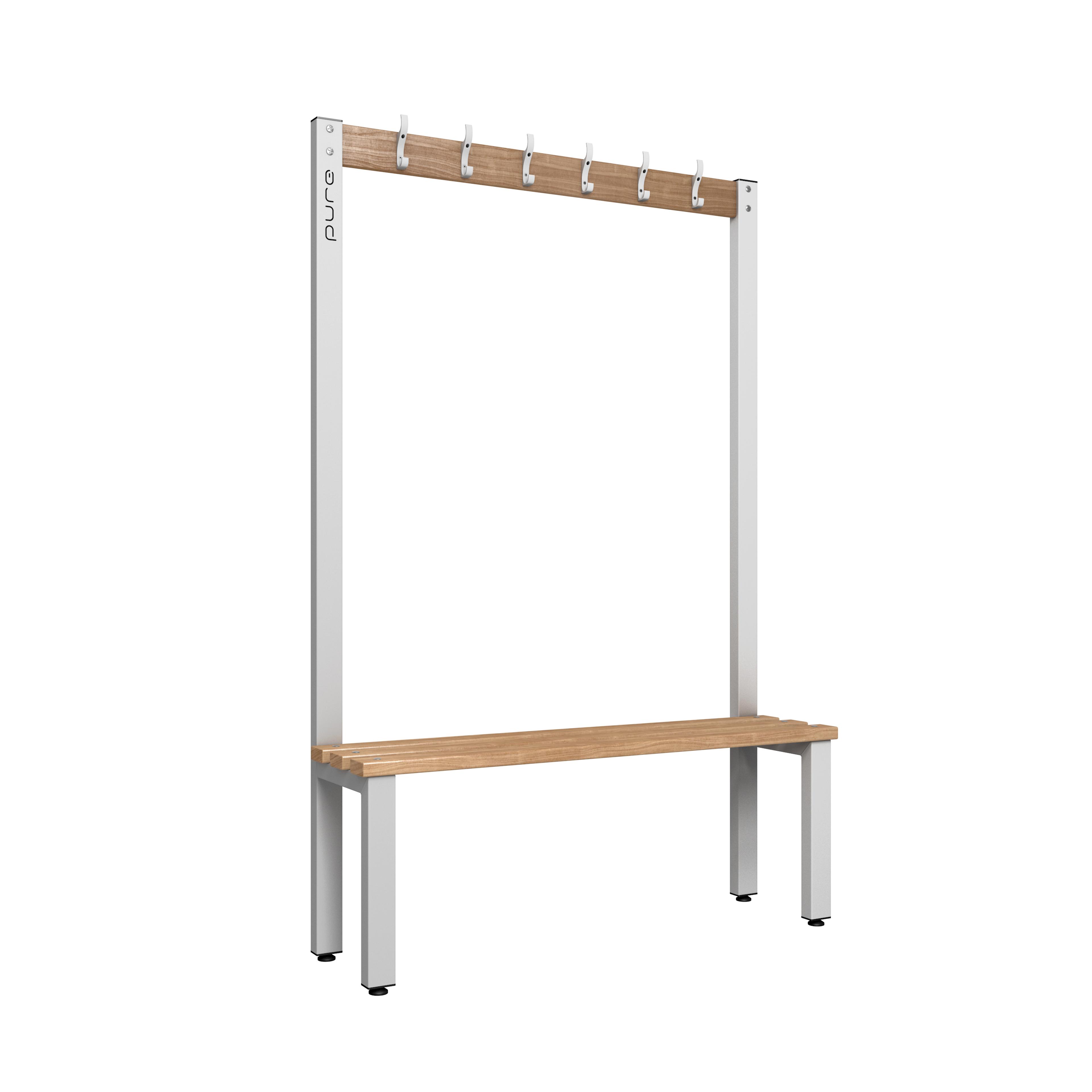 Senior Hook Benches - Single Sided - Beech - 1.5m