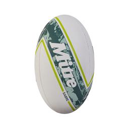 Mitre Sabre Training Rugby Ball - White/Mint/Lime - Size 4
