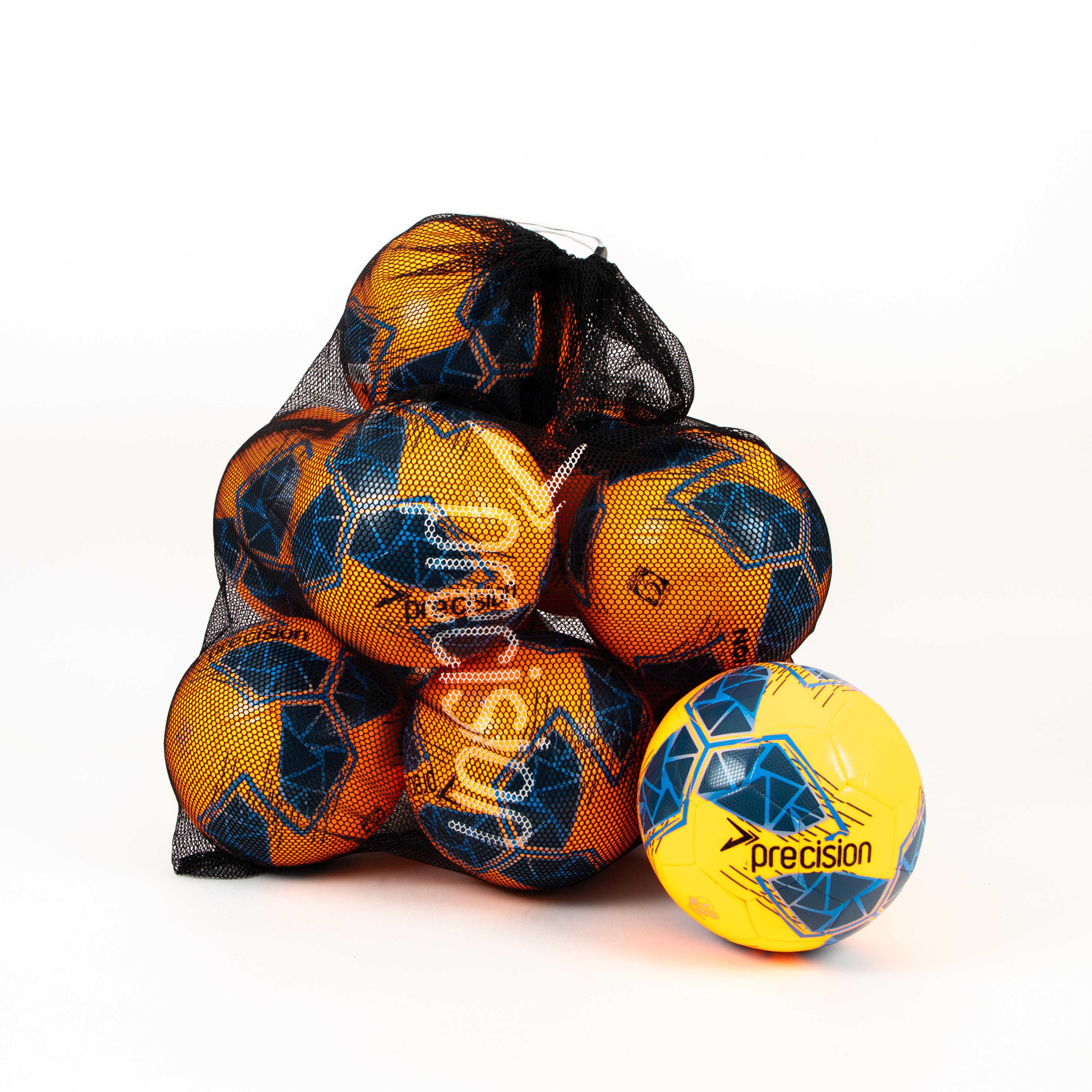 Precision Fusion FIFA Basic Training Ball - Orange - Size 3 - Pack of 10 with FREE BAG