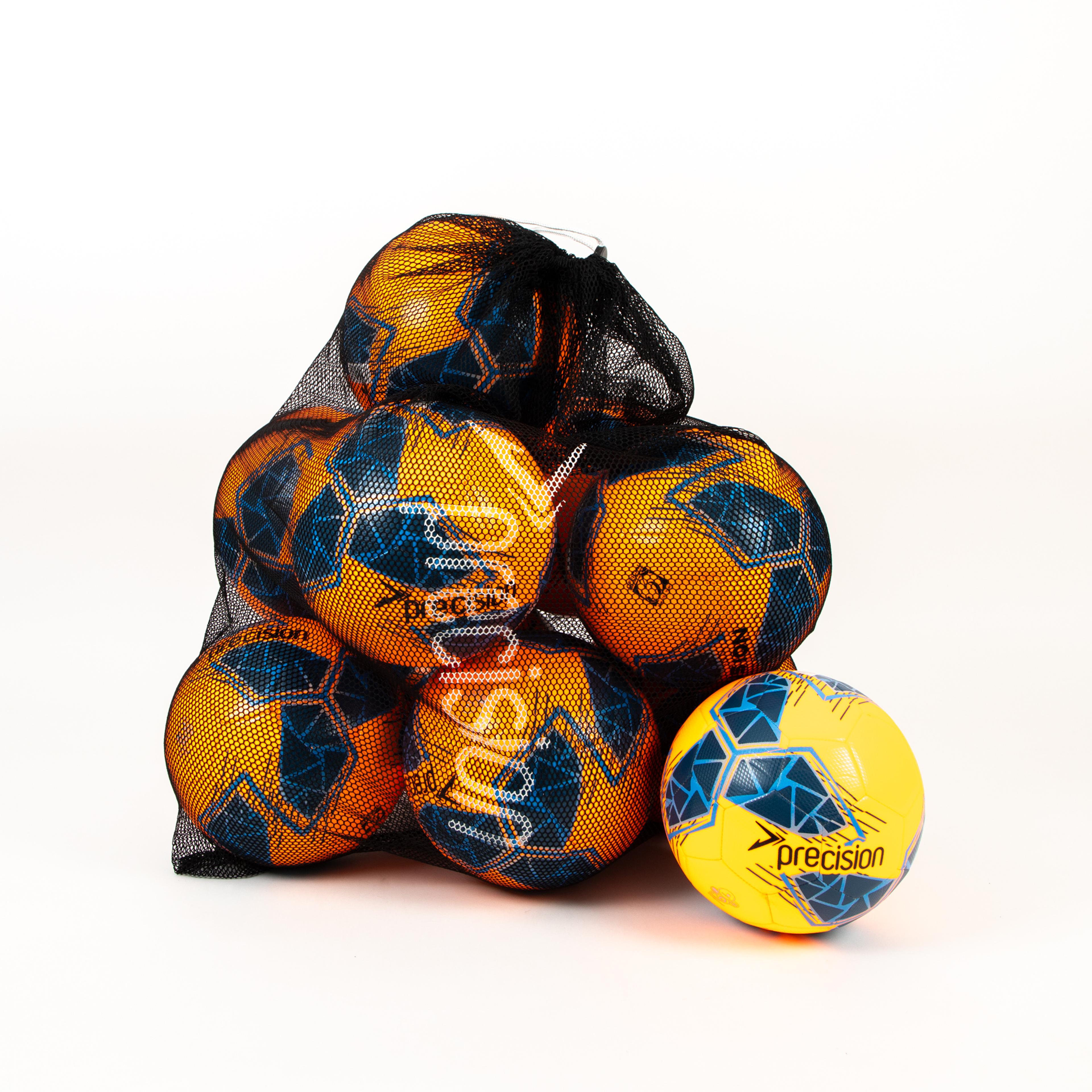 Precision Fusion FIFA Basic Training Ball - Orange - Size 4 - Pack of 10 with FREE BAG