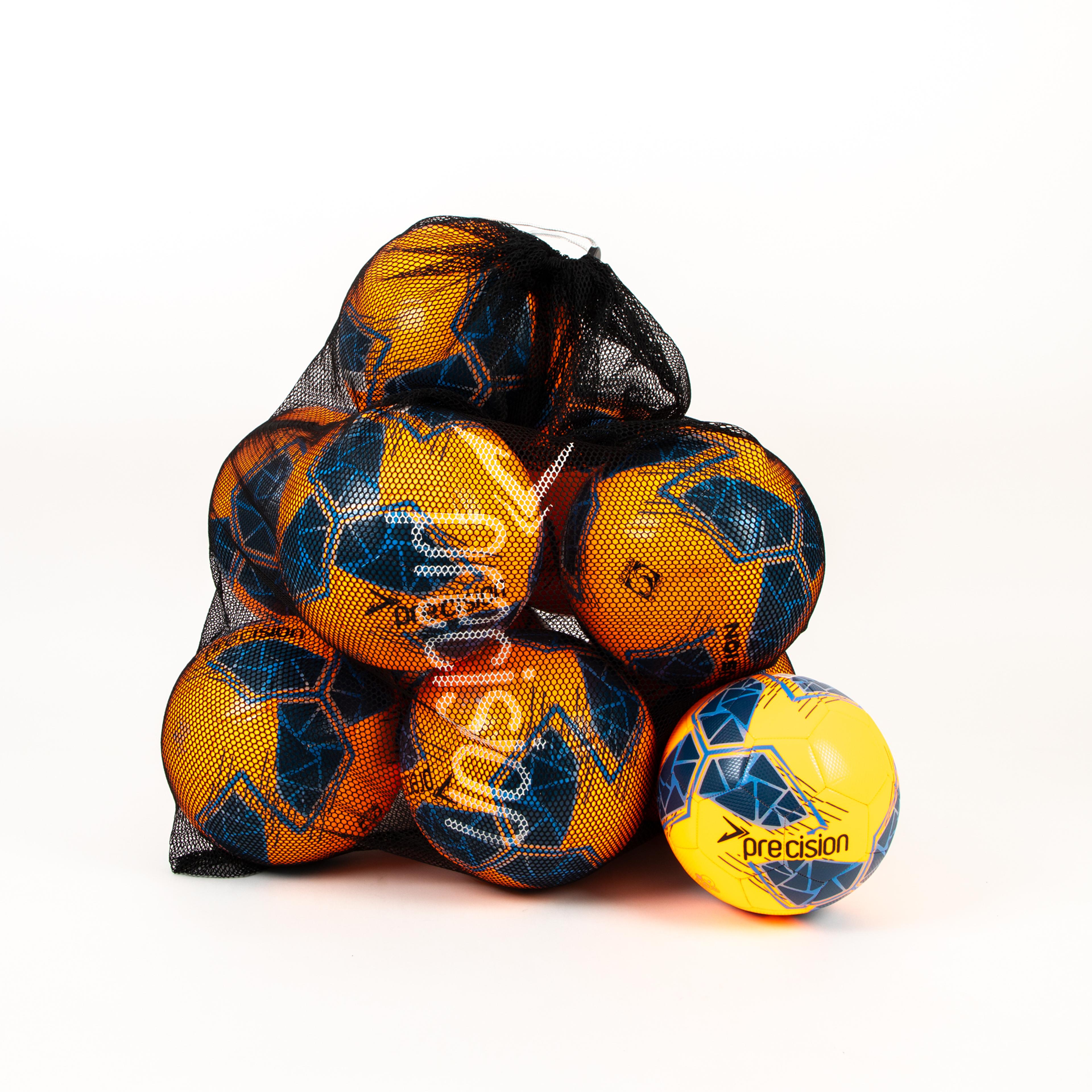 Precision Fusion FIFA Basic Training Ball - Orange - Size 5 - Pack of 10 with FREE BAG