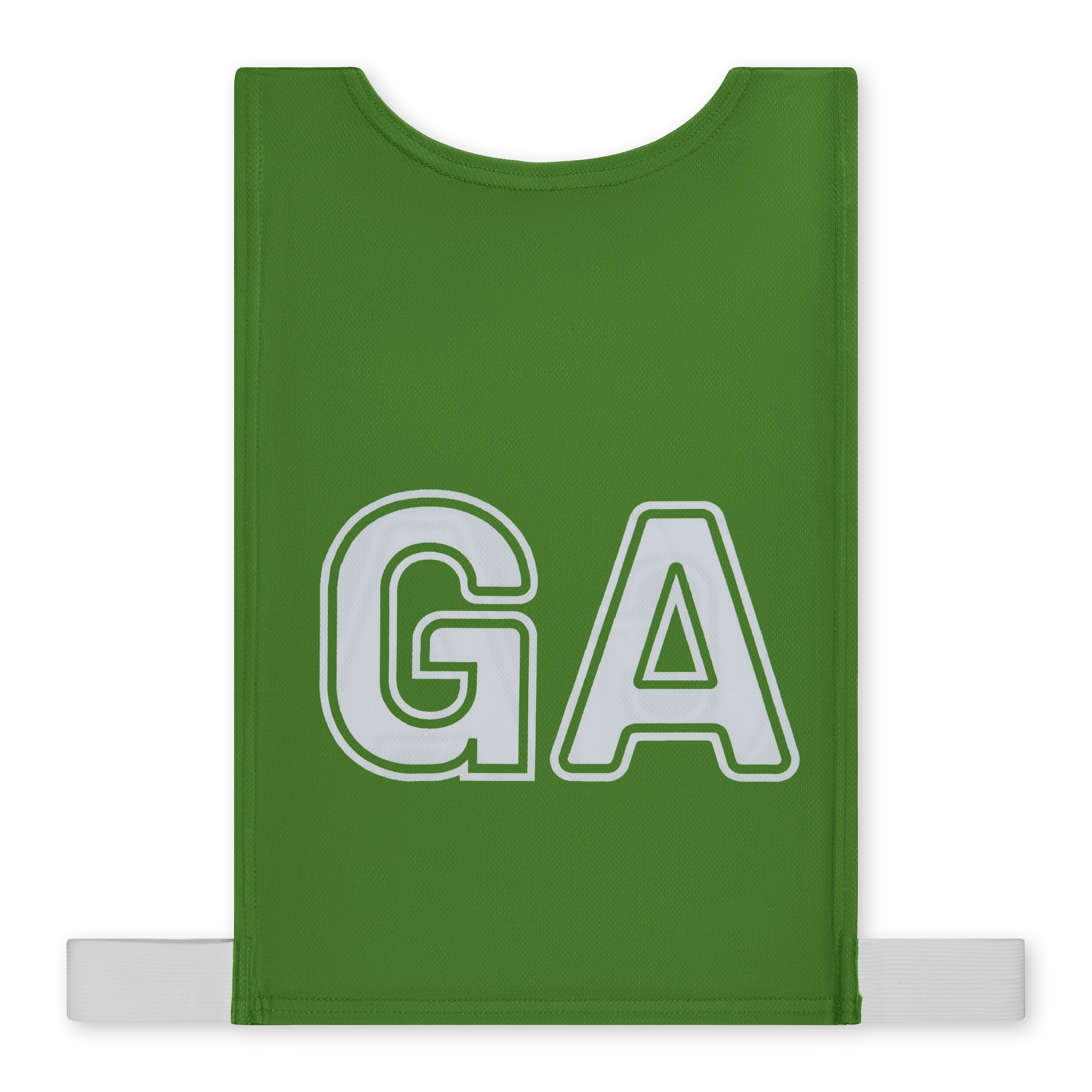 Mitre Pro Netball Bib-GRN-L-PK7