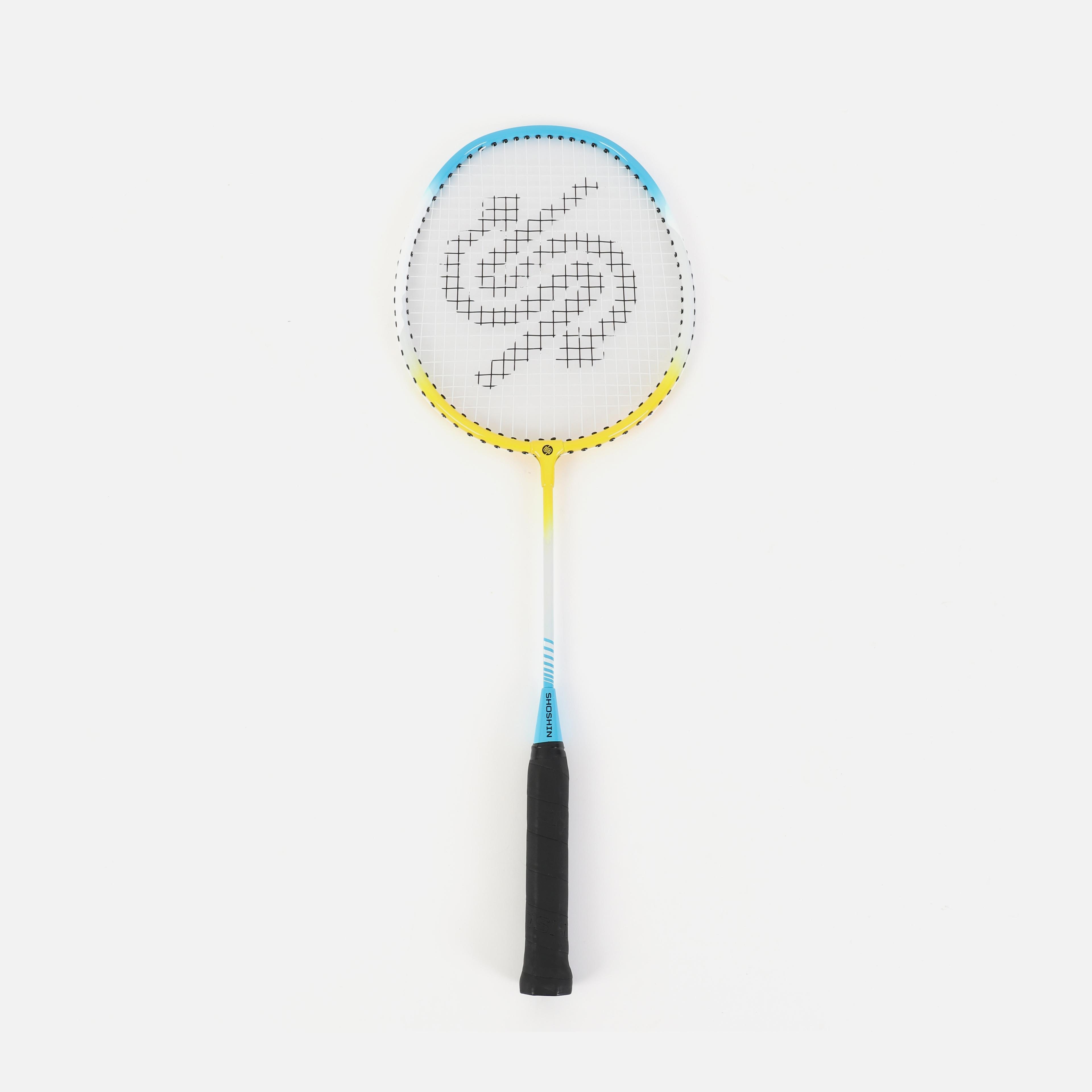 SHOSHIN Badminton Racquet - White/Blue/Yellow - 23in