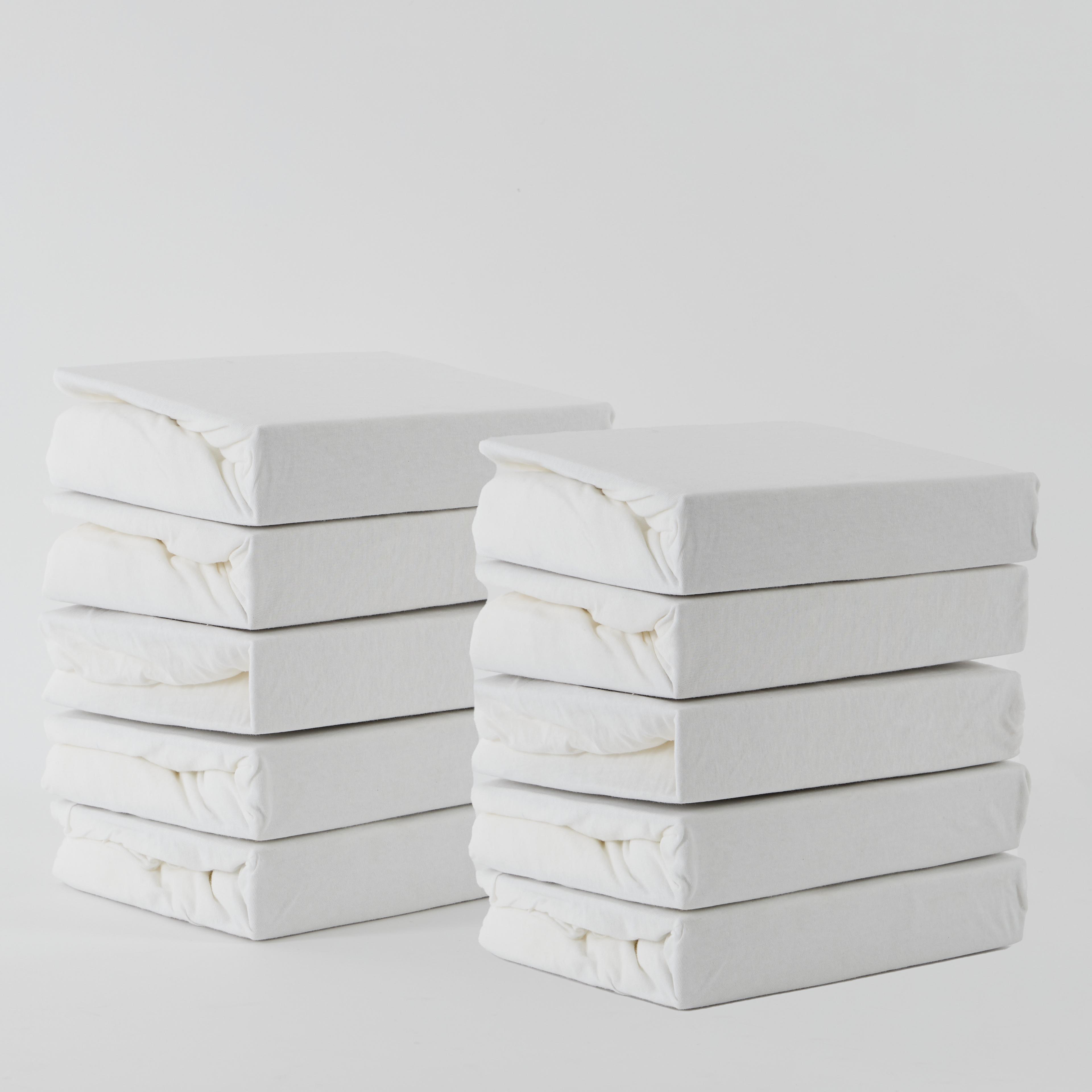 Fitted Cot Sheets 120 x 60cm - Pack of 10