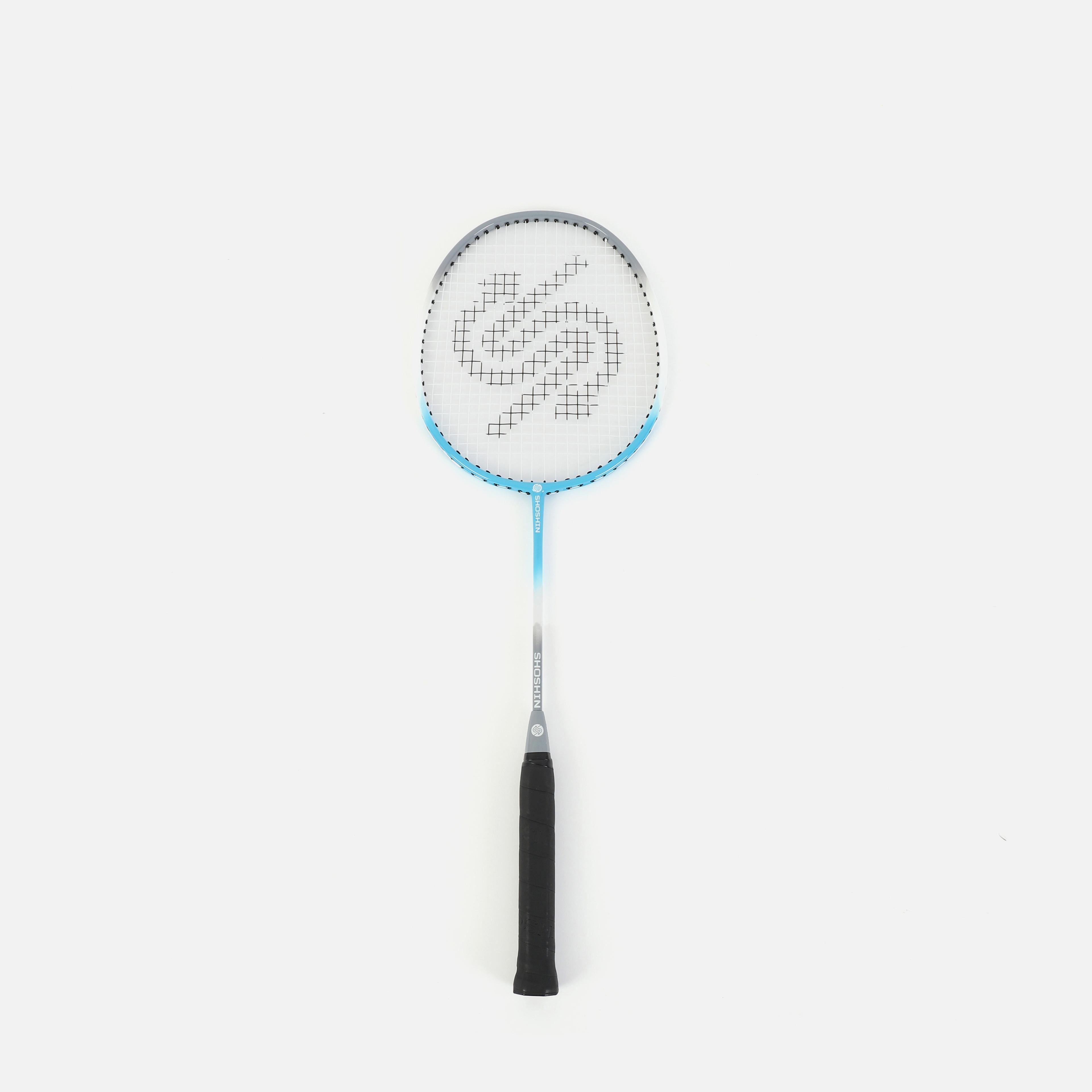 SHOSHIN Carbon Badminton Racquet - White/Blue - 23in