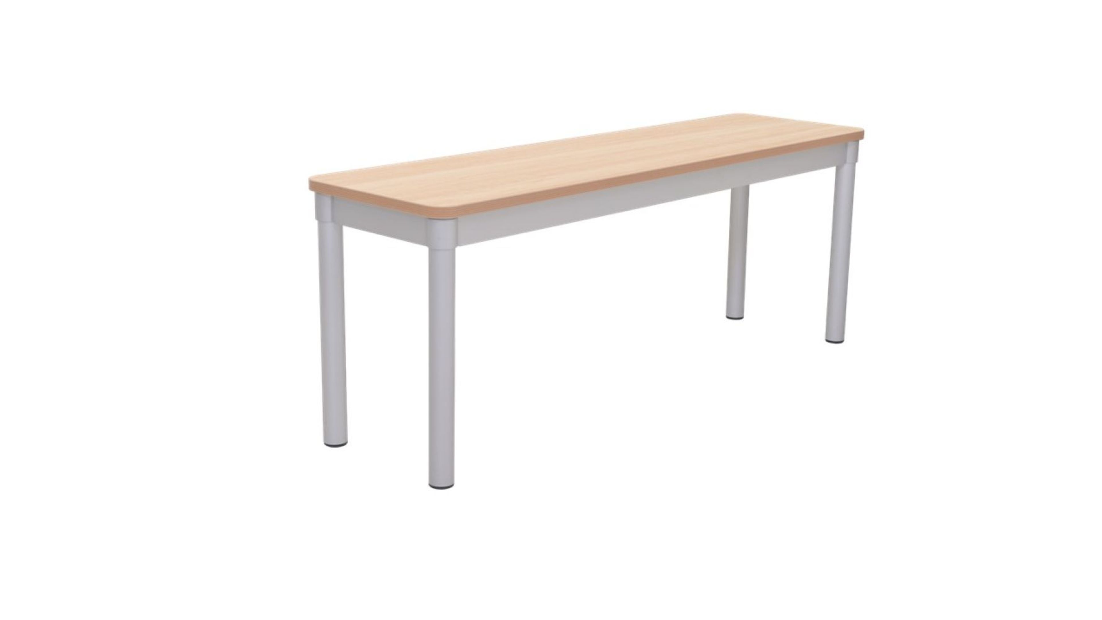 Galt Dining Bench Silver Frame - Maple - L 1000 x W 330 mm