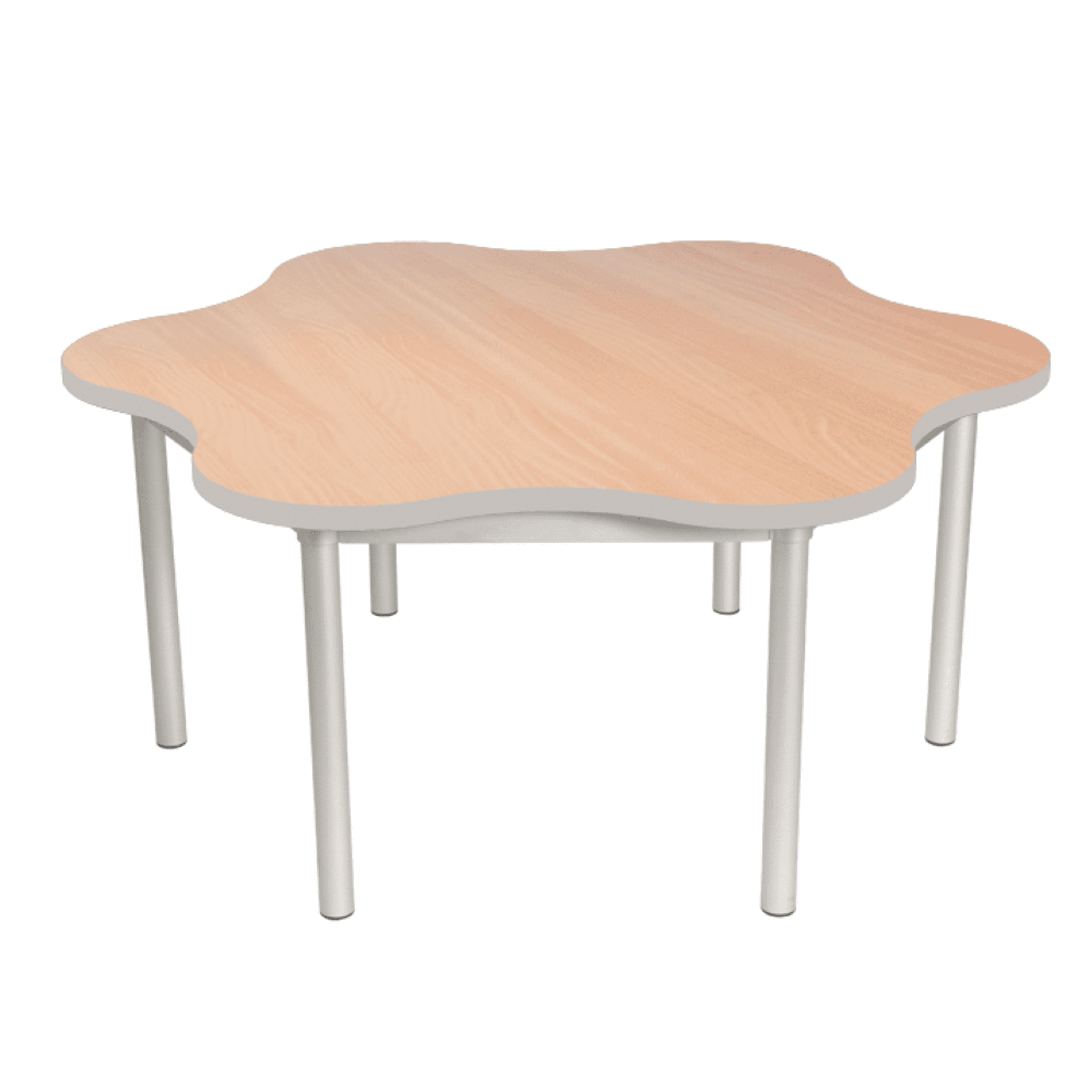 Early Years Daisy Table Silver Frame L1200 x W1200mm - Beech