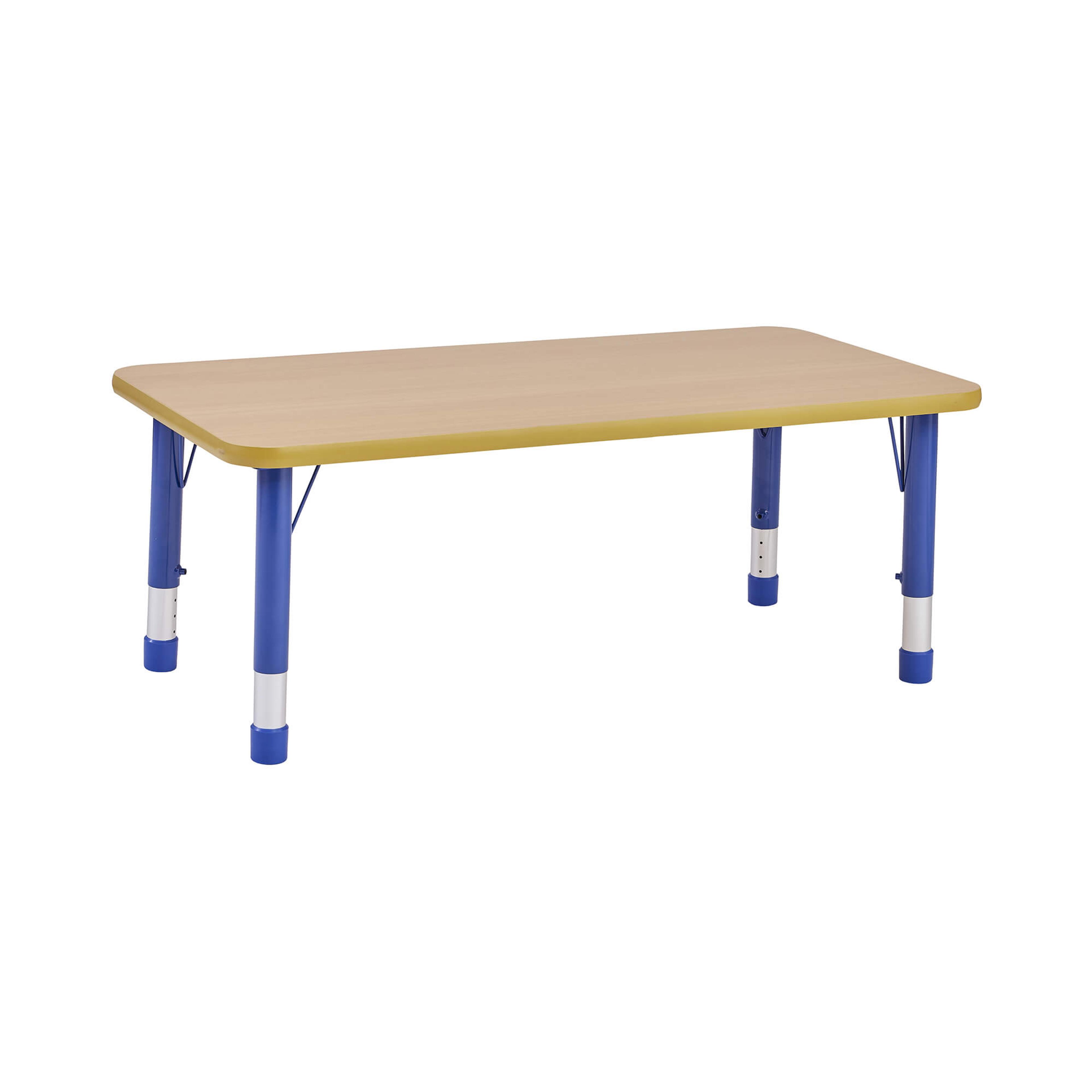 Milan Rectangular Height Adjustable Table - 8 Seater - Blue