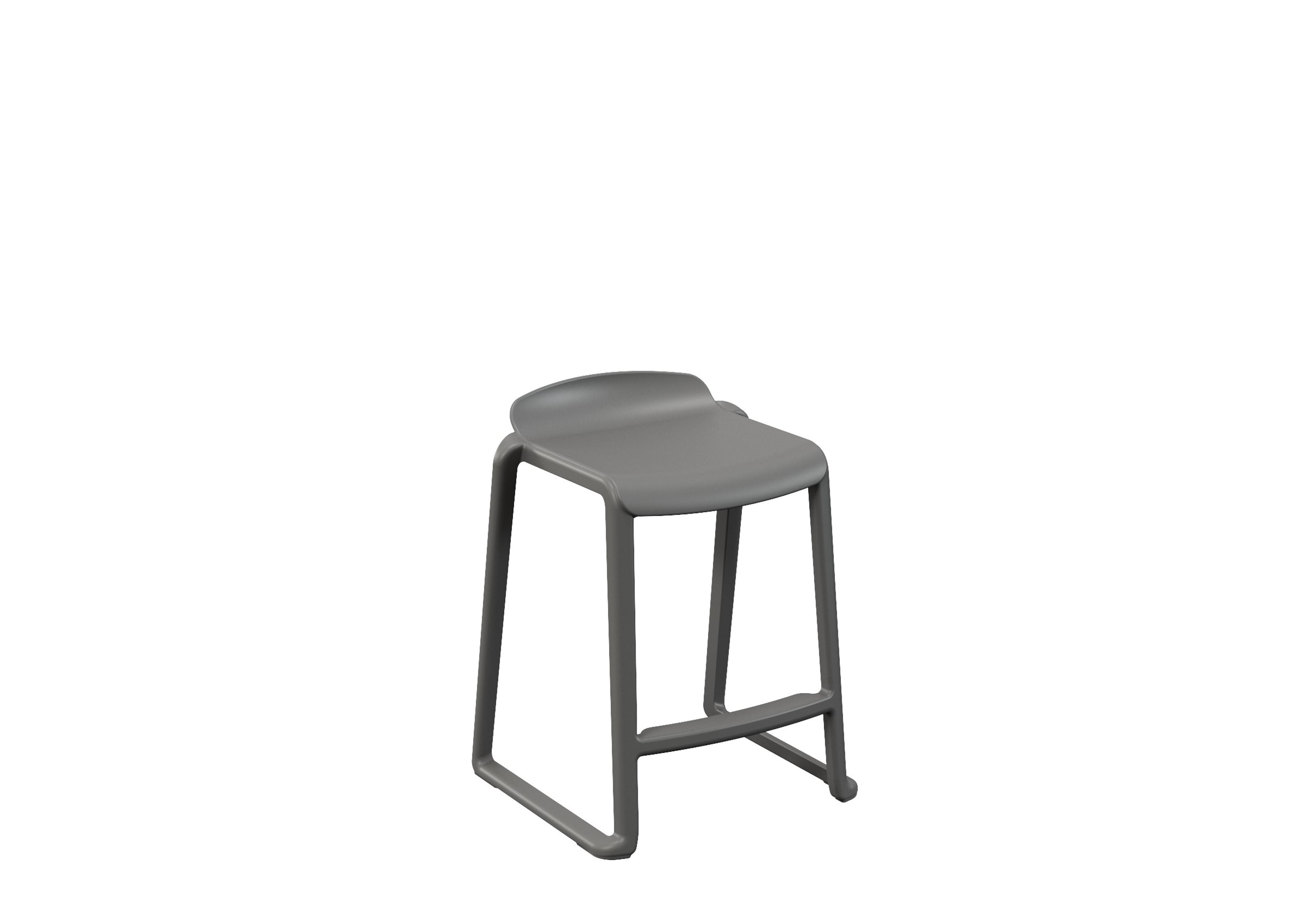 Postura+ One Piece Stool - Iron Grey - 560mm