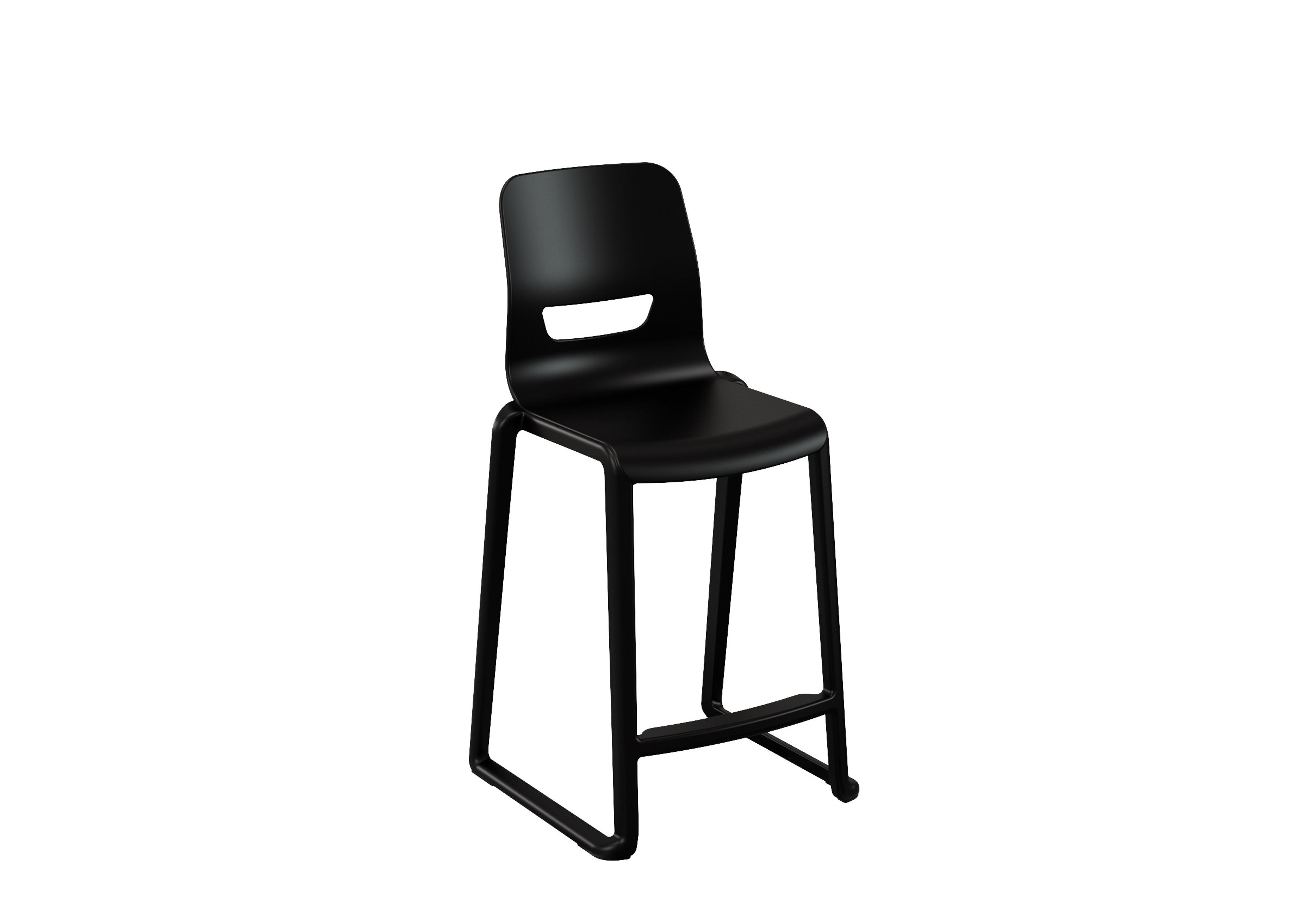 Postura+ One Piece High Chair - Black - 14-16 years