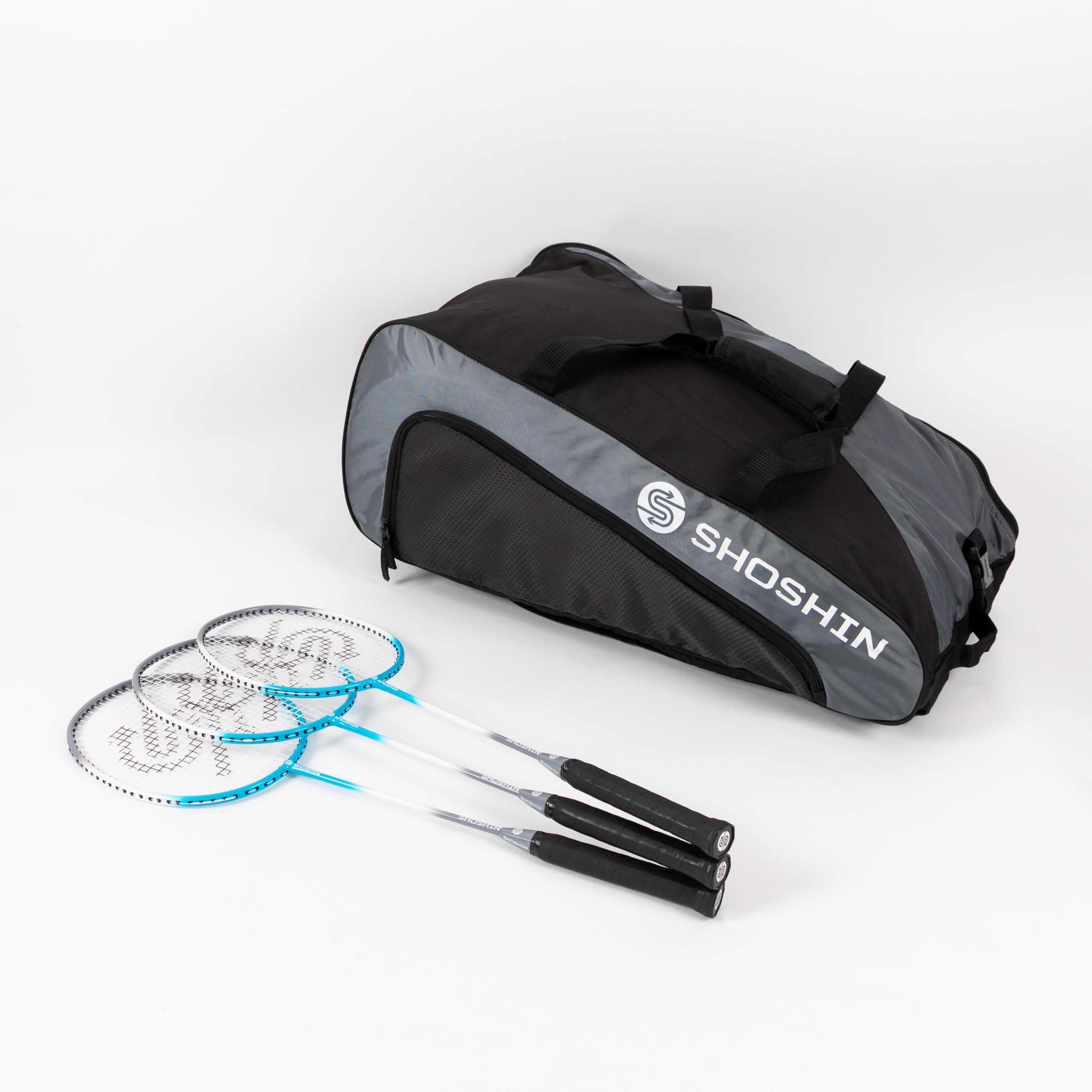SHOSHIN Carbon Badminton Racquet - 23" - Pack of 12 with FREE BAG