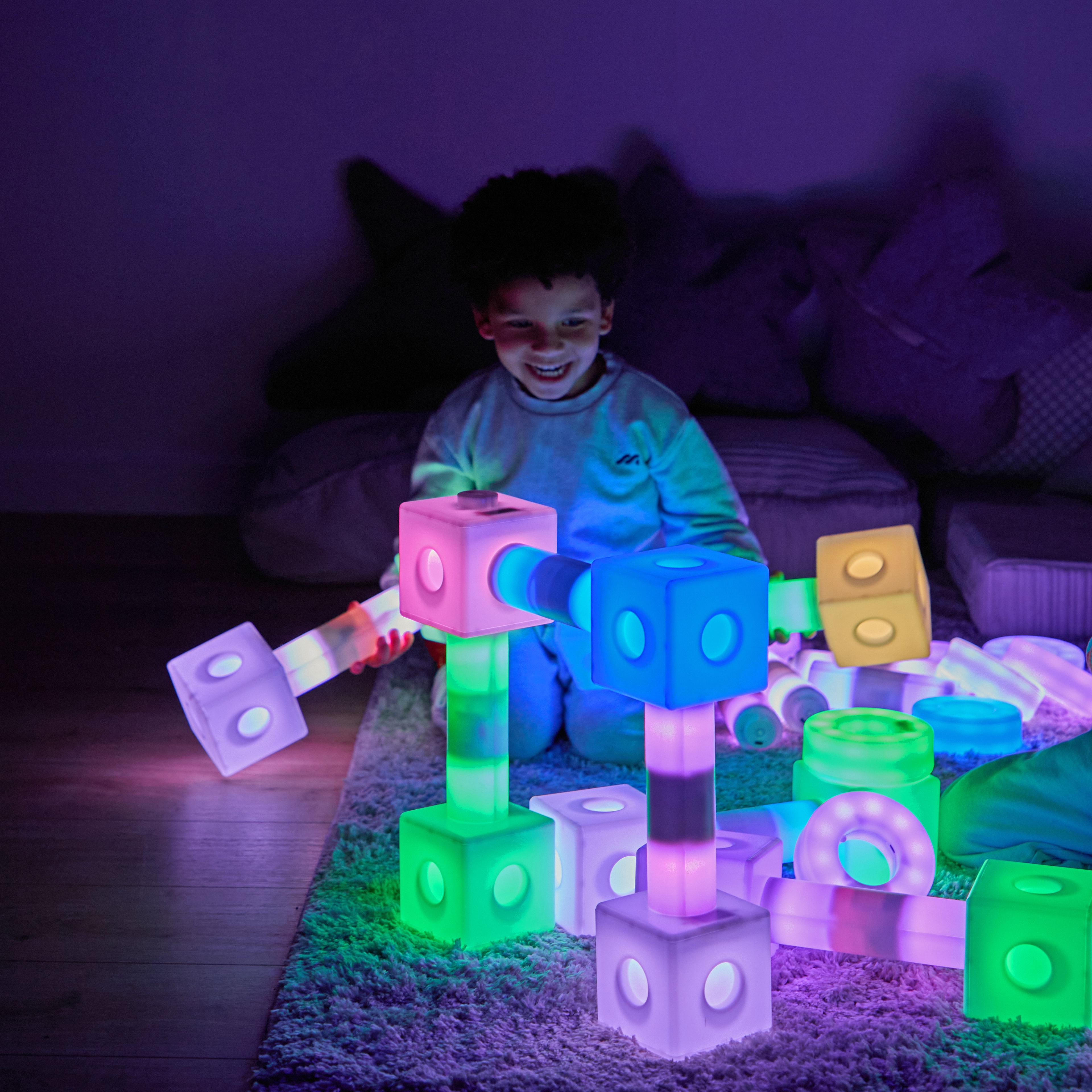 Giant Light Up Cubes, Tubes and Discs Bundle from Hope Education 