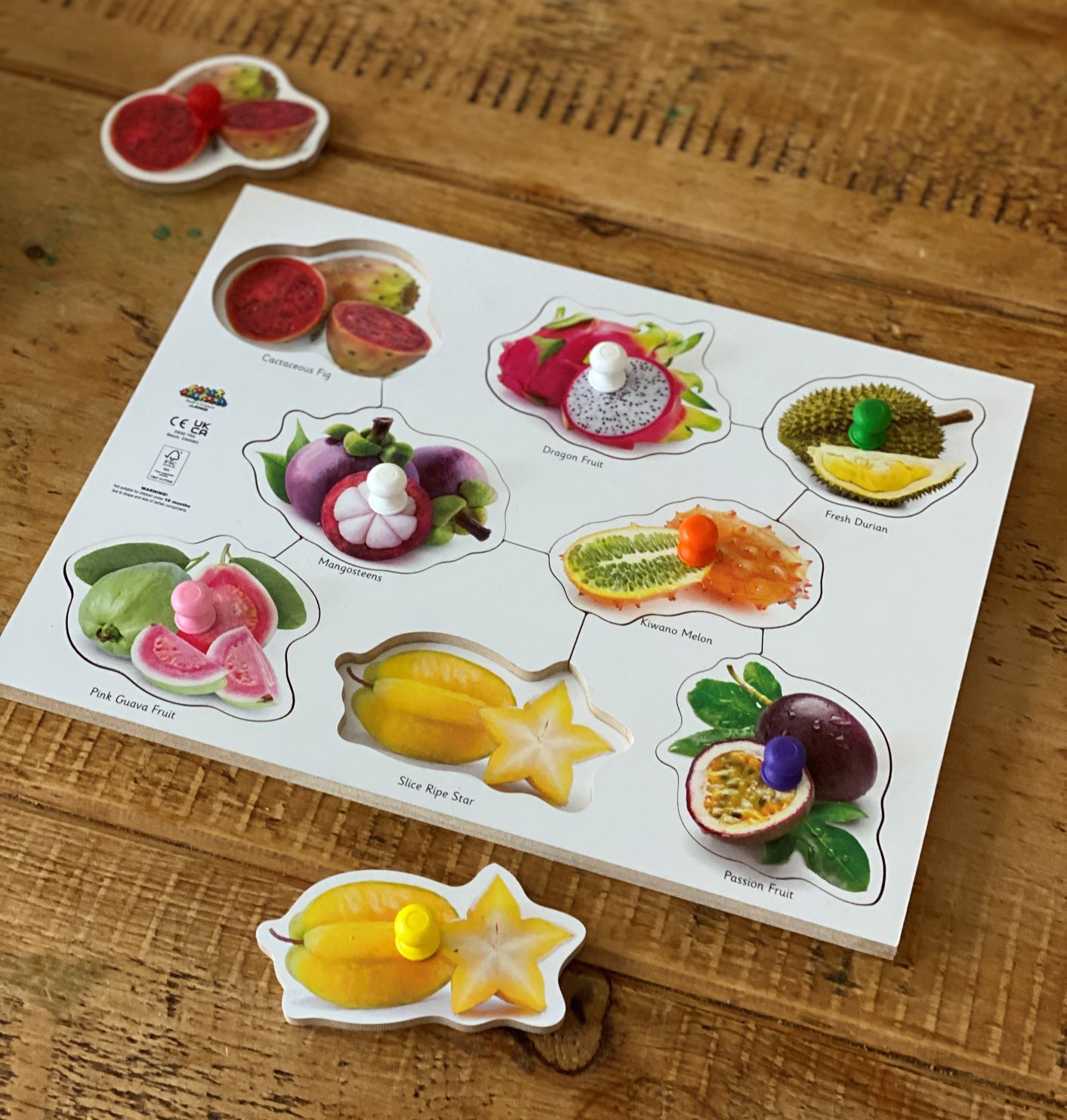 Just Jigsaws Exotic Fruit and Vegetable Puzzle offer - Pack of 2