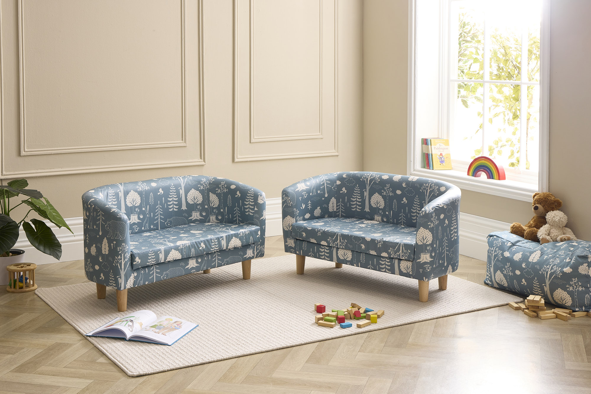 Forest Friends Tub Sofas - Pk 2 - Blue