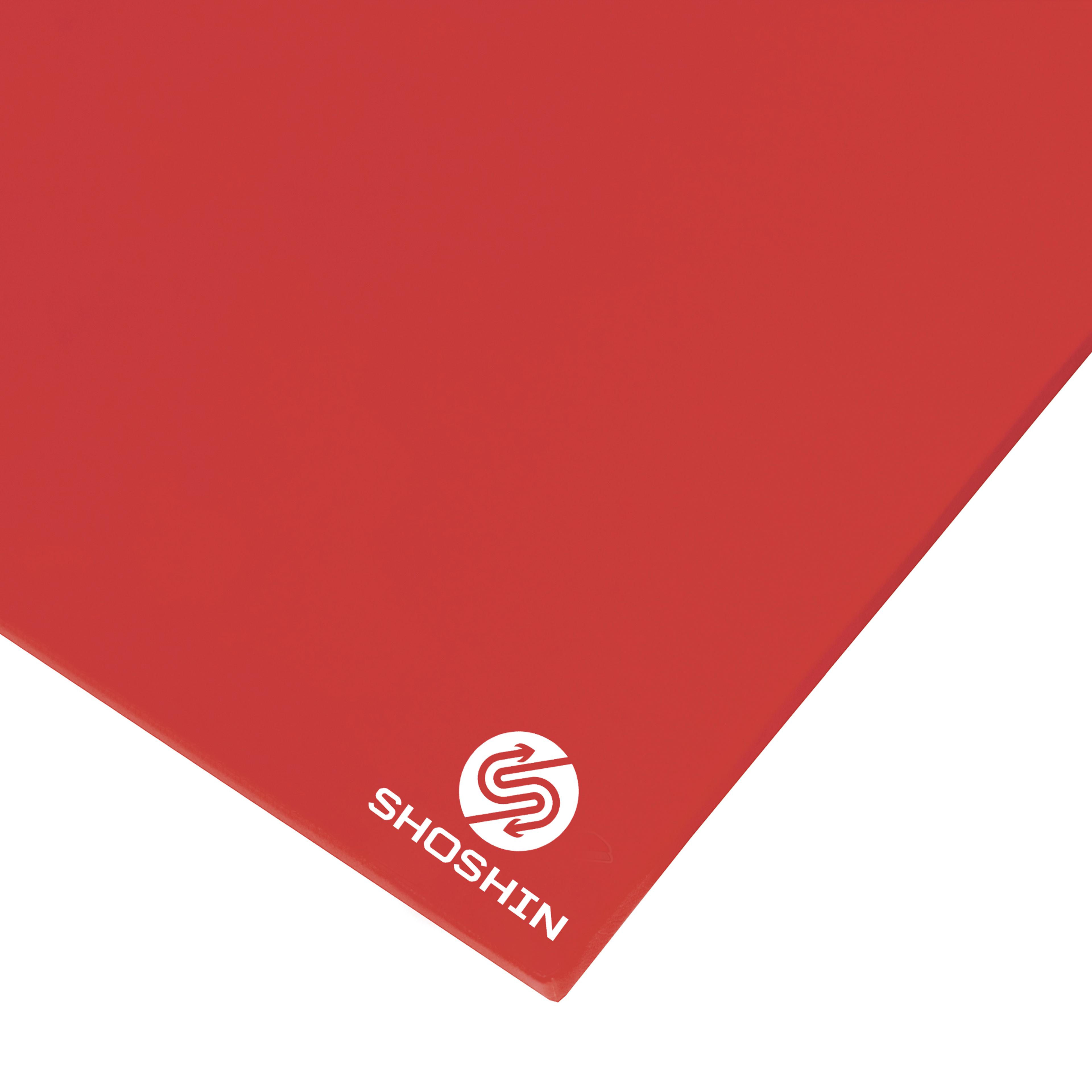 SHOSHIN Lightweight Gym Mat - Cellular Base - 1830 x 1220 x 25mm - Rainbow Red