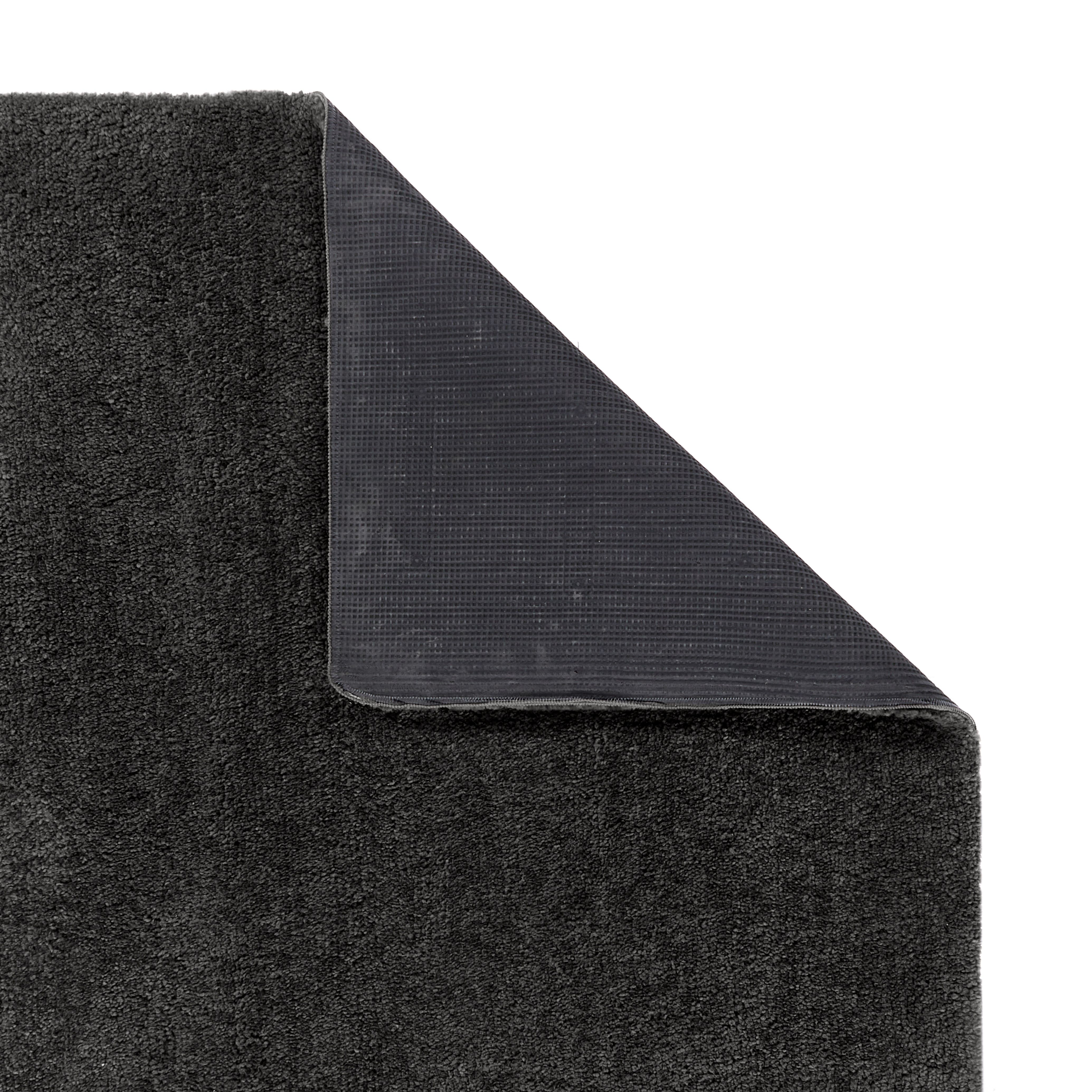 Luxury Pile Washable Rug - Charcoal - Large 160 x 230cm