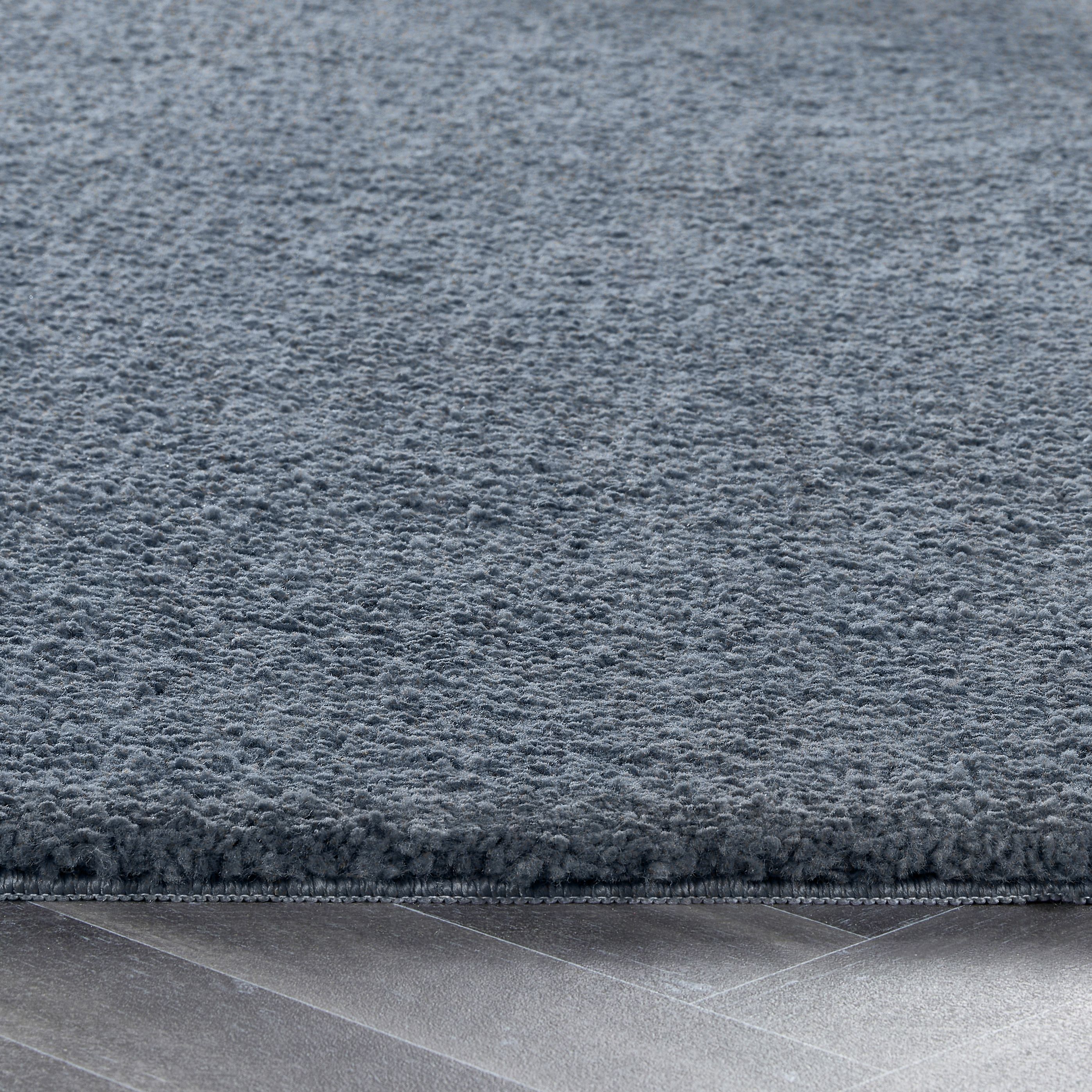 Luxury Pile Washable Rug - Smoke Blue - Medium 120 x 170cm