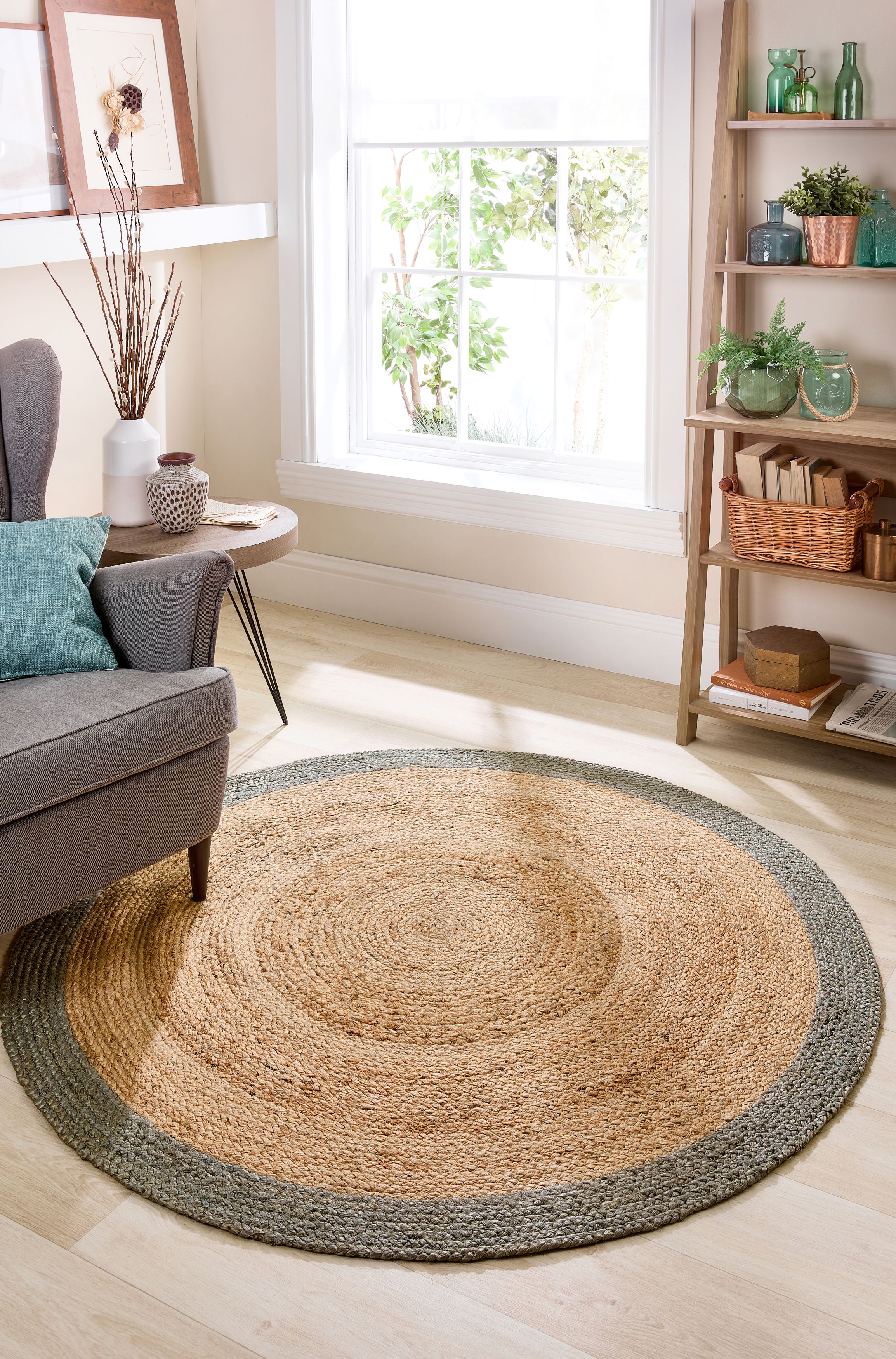 Jute Border - Circle 150Dia cm - Sage