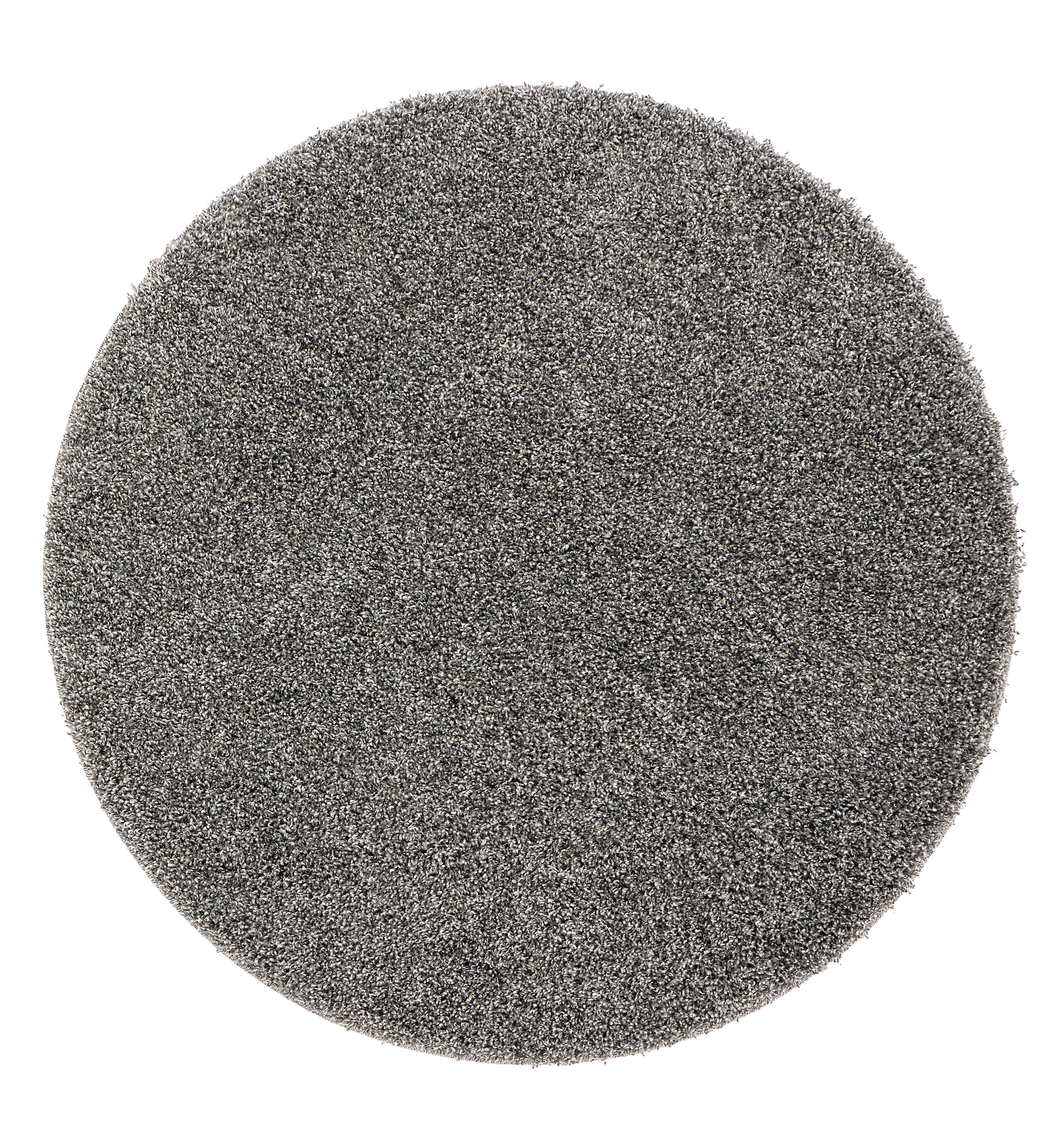 Fleck Circle Shaggy Washable Rug - 200cm - Grey