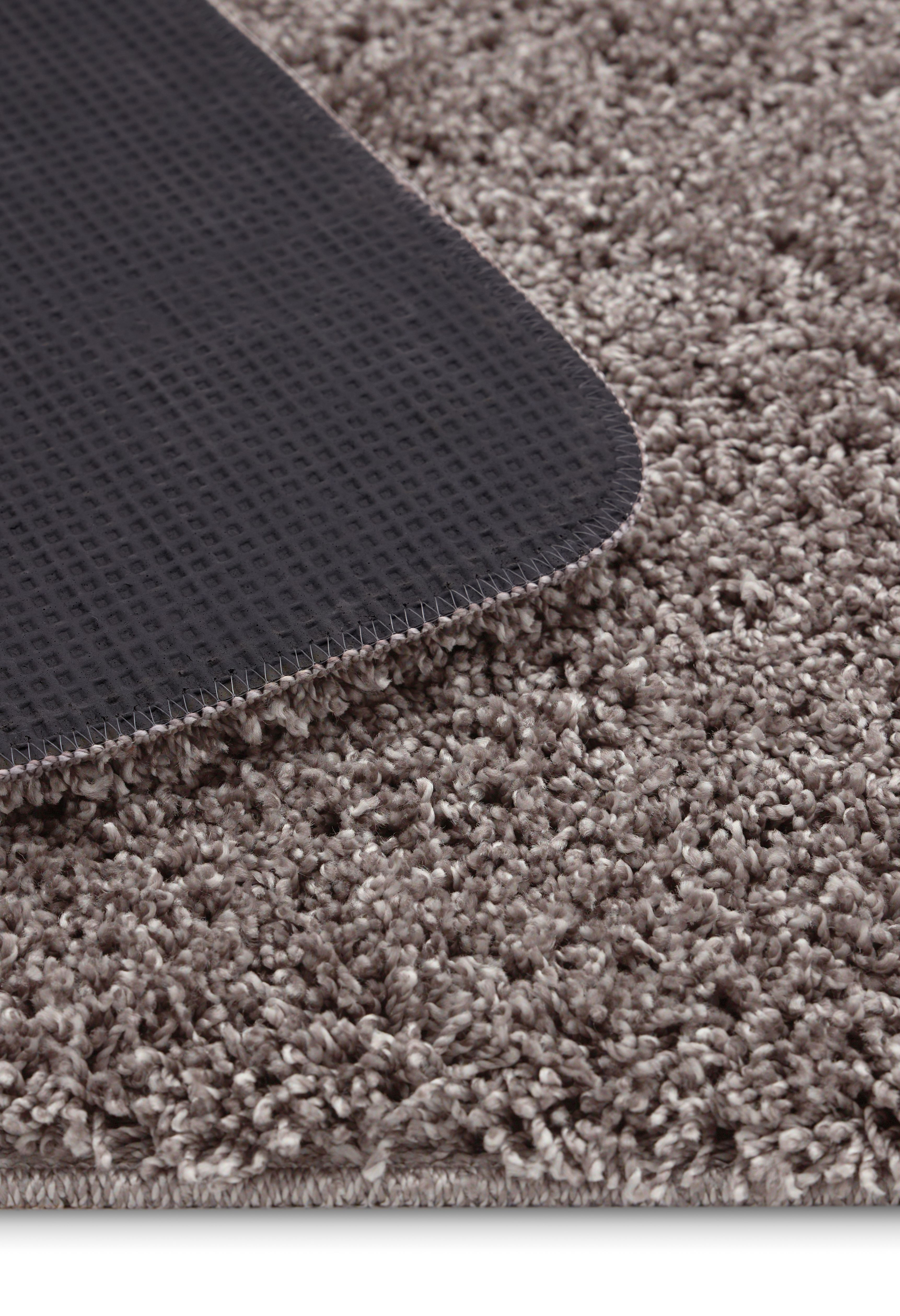 Fleck Circle Shaggy Washable Rug - 200cm - Mocha