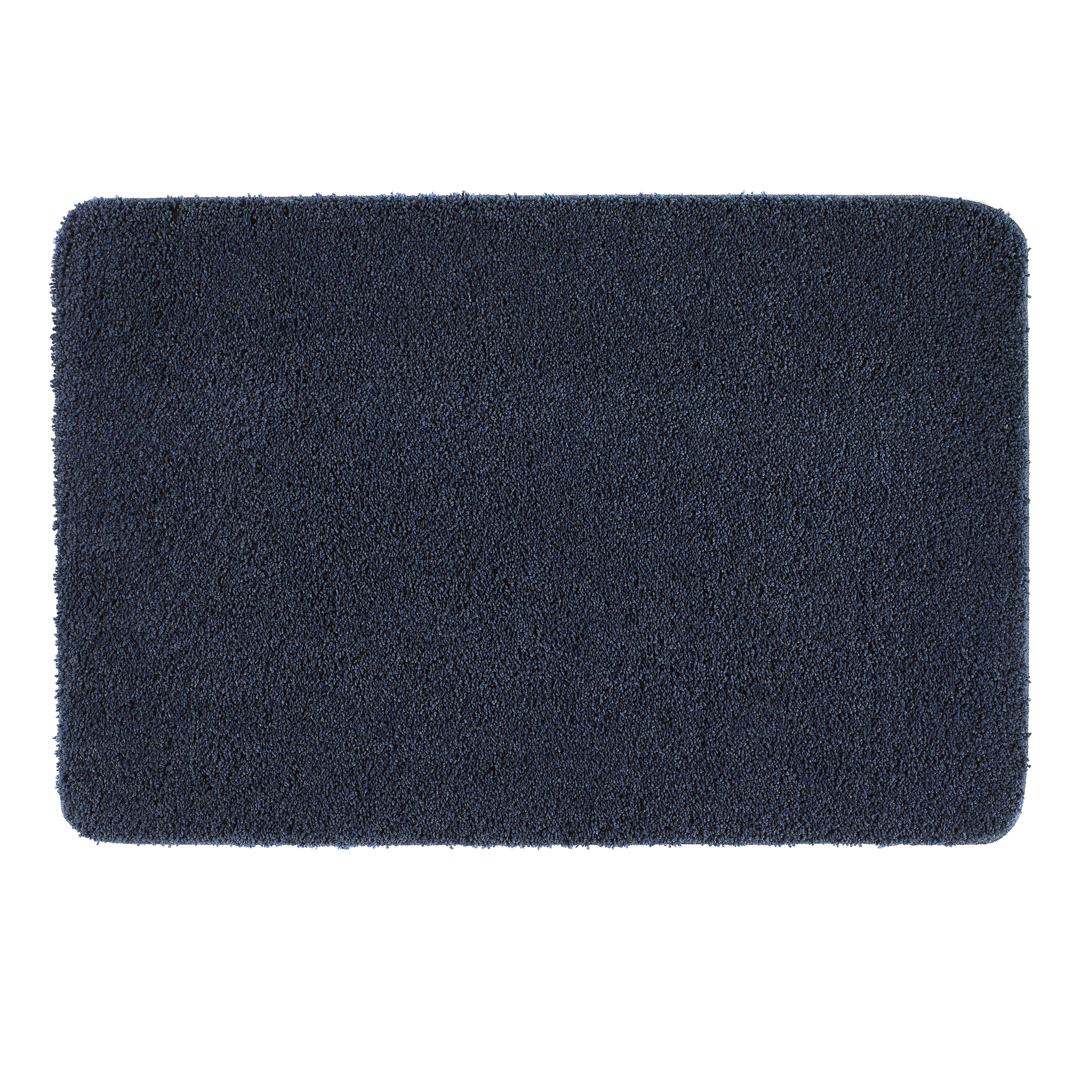 Plain Shaggy Stain Resistant Washable Rug - 140 x 200cm  - Navy