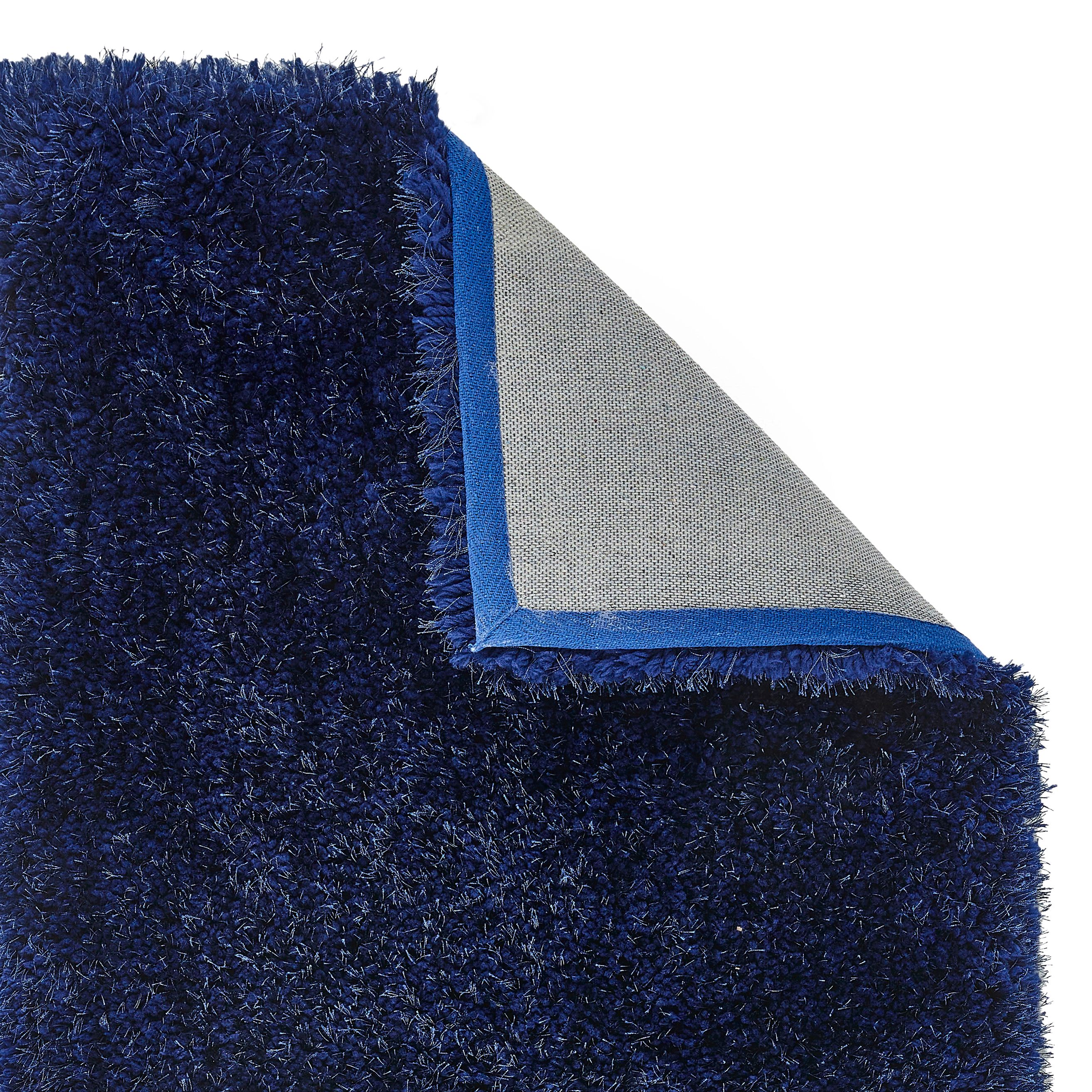 Chicago Shaggy Rug - Navy - 140x200