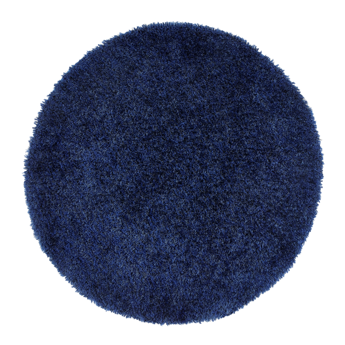 Chicago Shaggy Circle Rug - Navy 133cm | HP060151AC | Findel Education