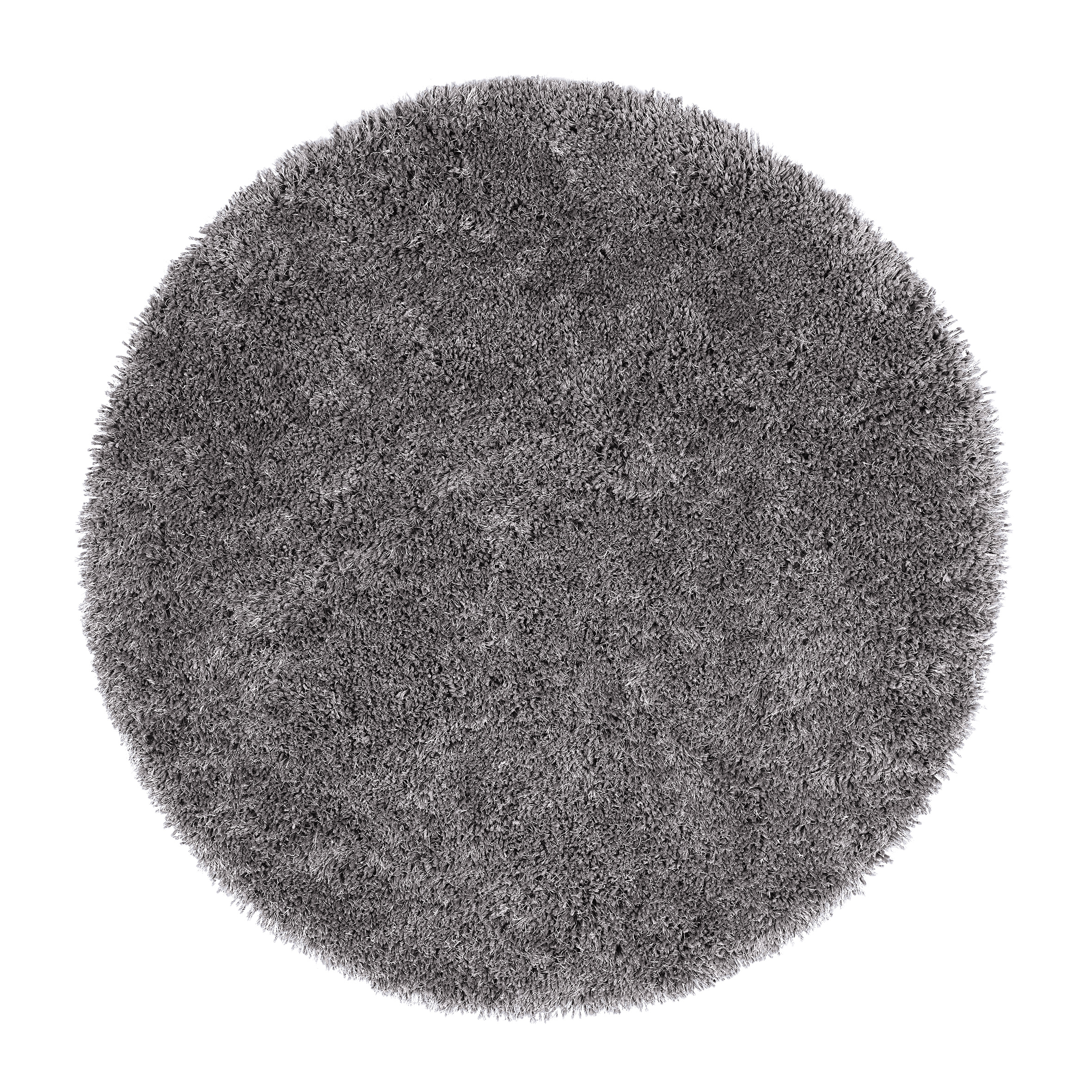 Chicago Shaggy Circle Rug - Grey