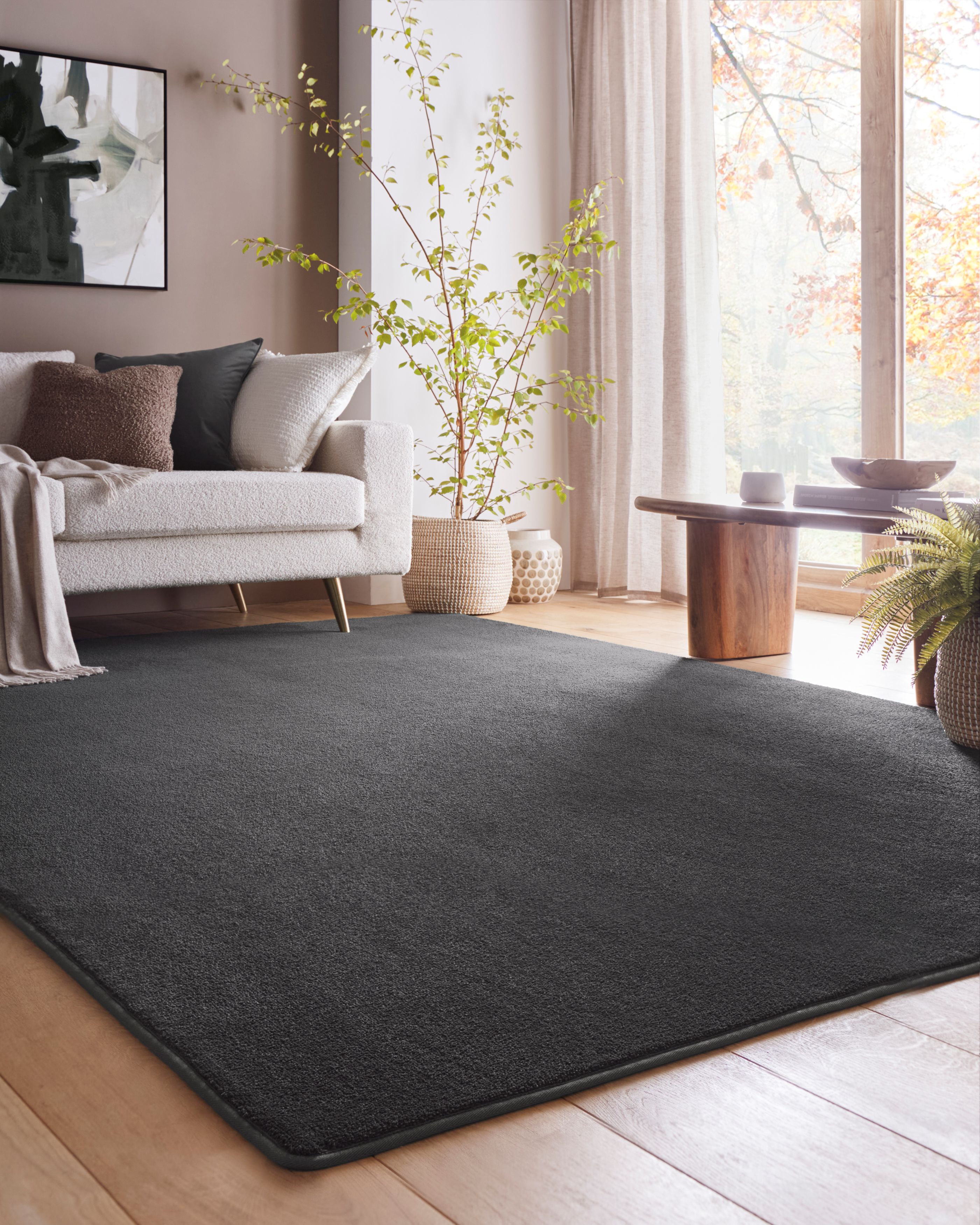 Luxury Hug Rug Sense Charcoal