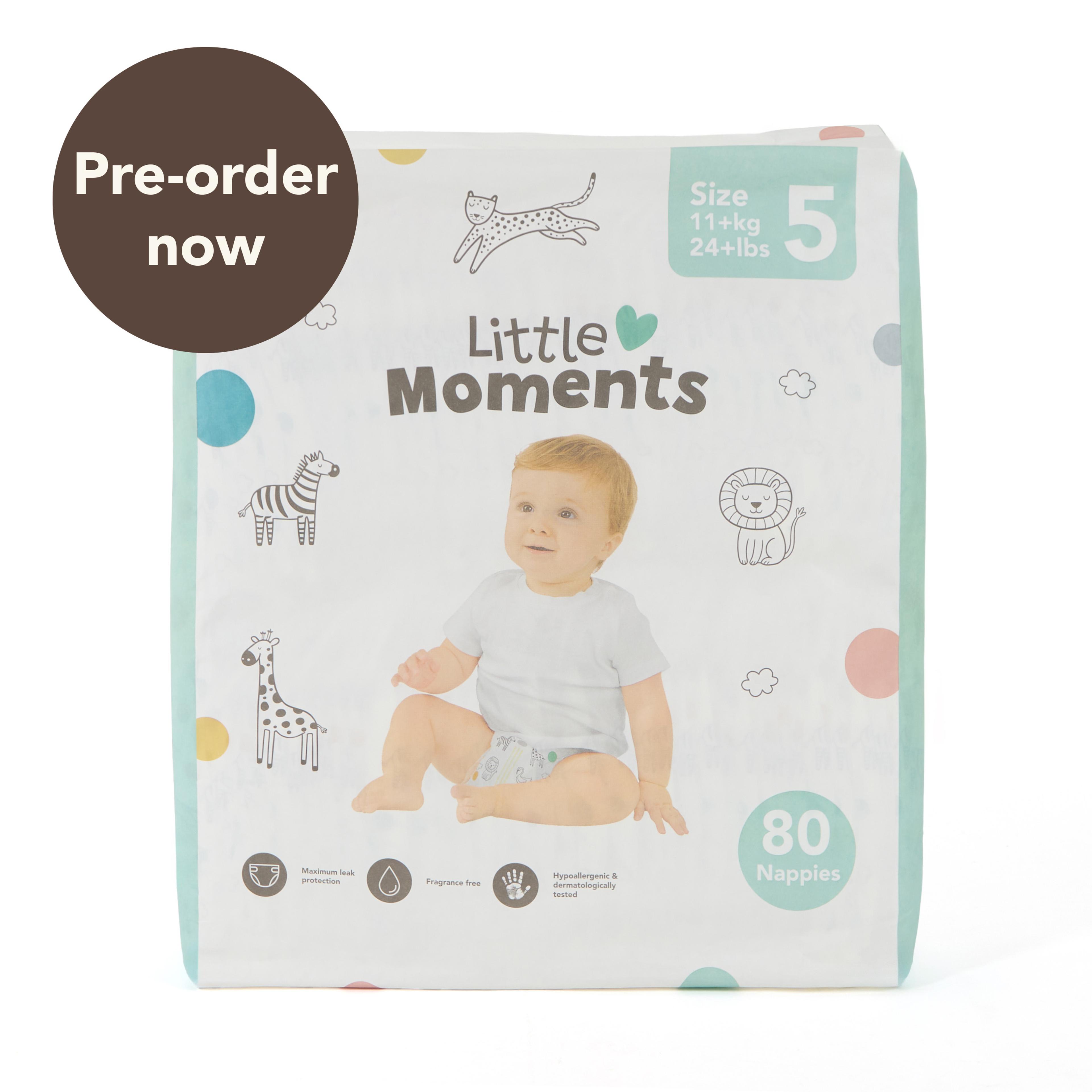 Little Moments Nappies - Size 5