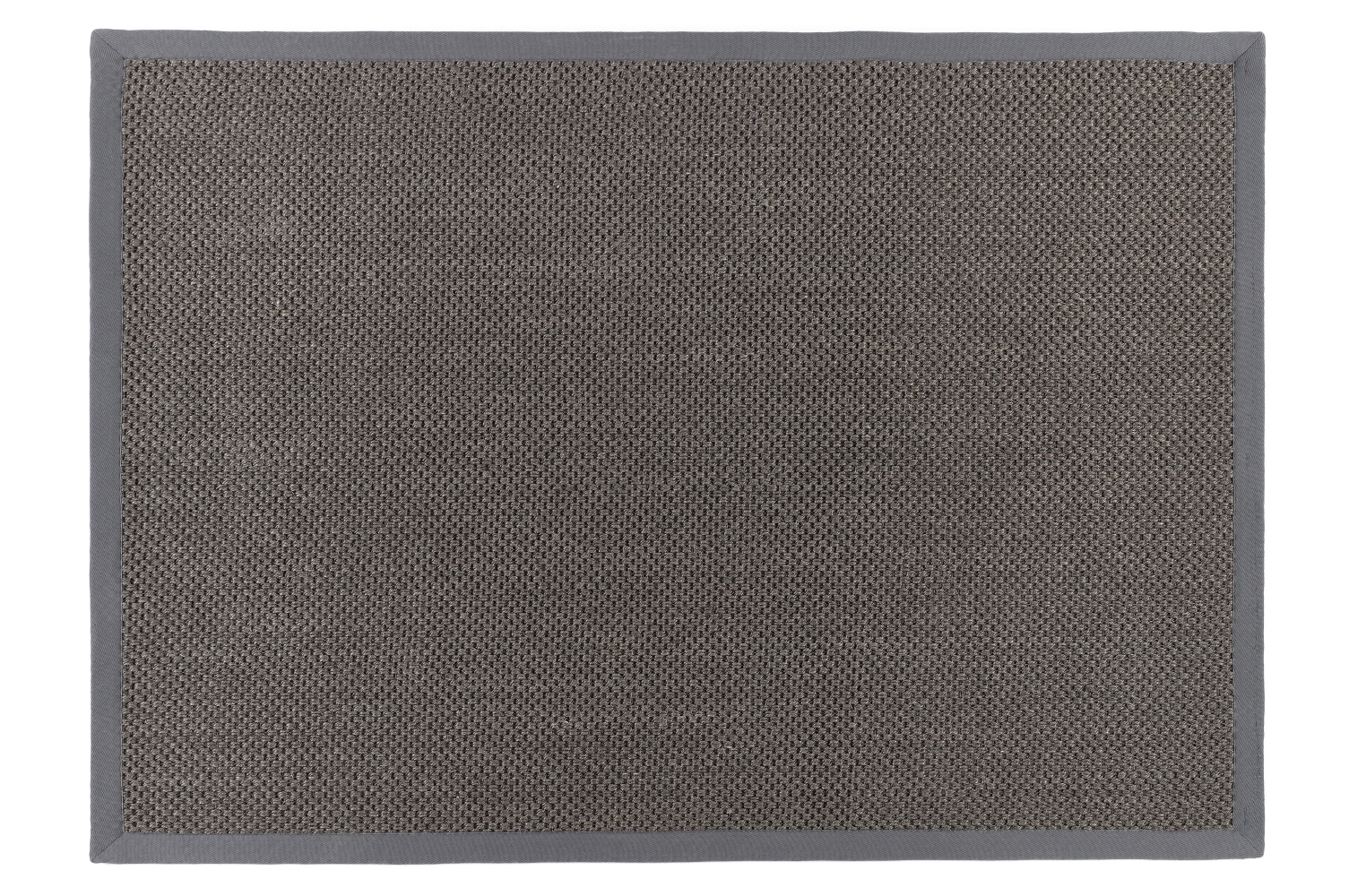 Sisal Border Rugs - Dark Grey