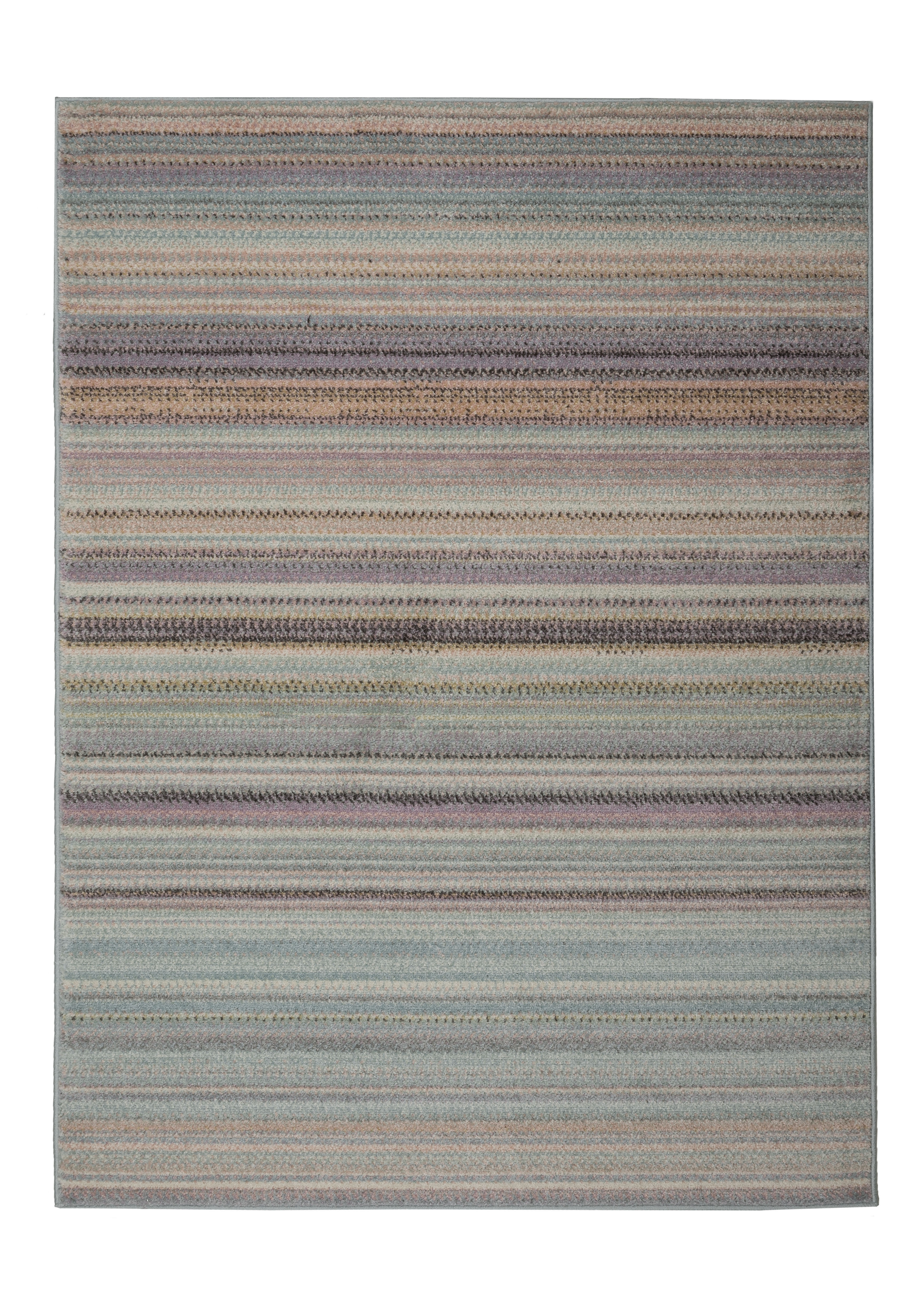 Echo Pastel Multi Stripe Rug - Large