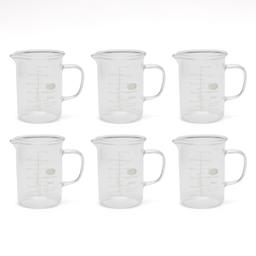 Academy Low Form Beaker with Handle - 3.3. Borosilicate - 50ml - Pack of 6