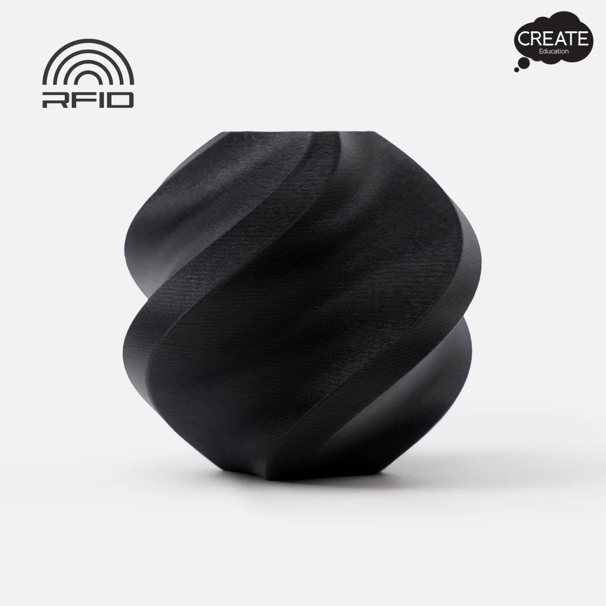 PLA Matte Filament - Spool Free - Charcoal