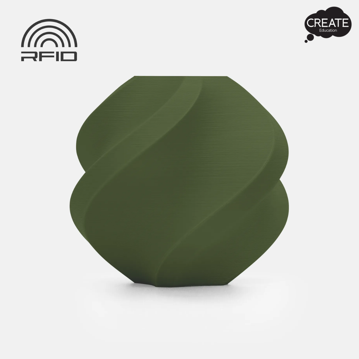 PLA Matte Filament - Spool Free - Dark Green