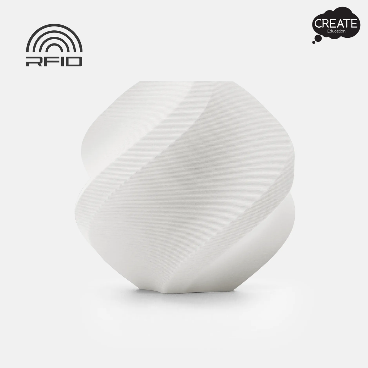 PLA Matte Filament - Spool Free - Ivory White