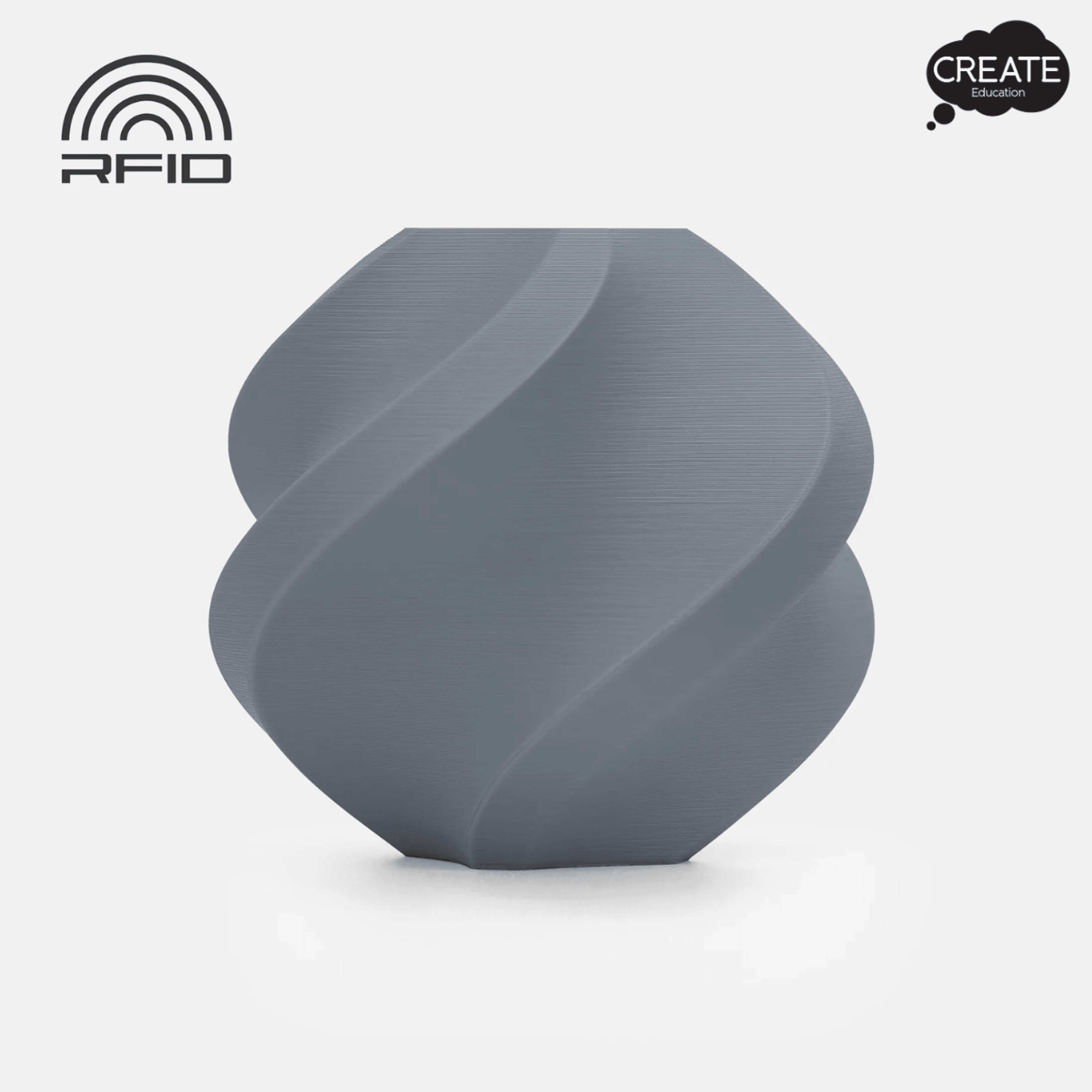 PLA Matte Filament - Spool - Ash Grey