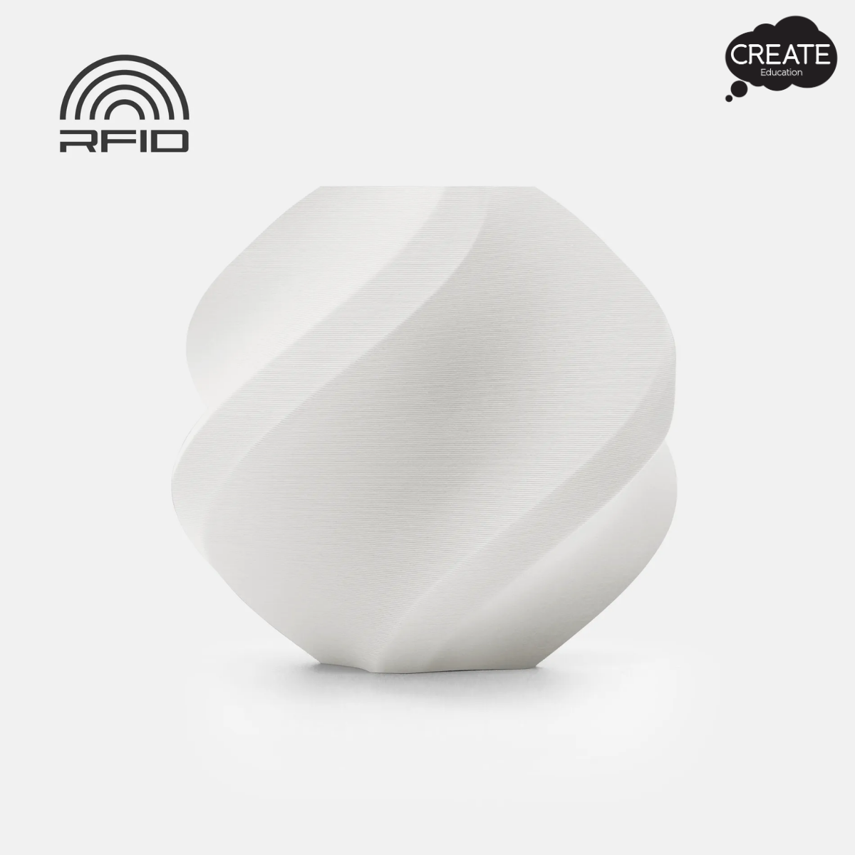 PLA Matte Filament - Spool - Ivory White