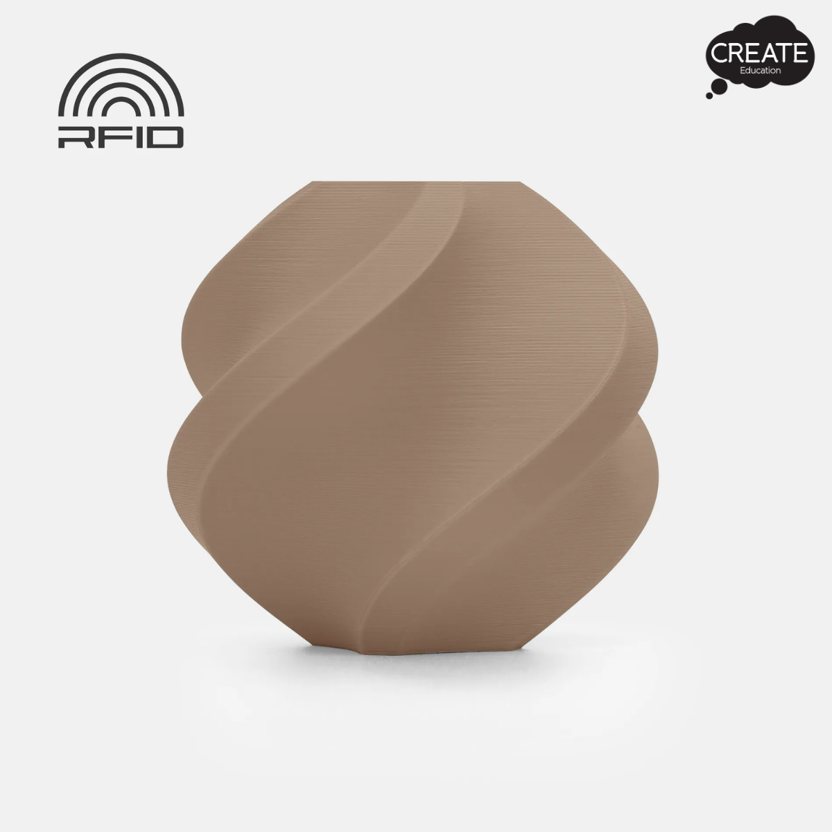 PLA Matte Filament - Spool - Latte Brown