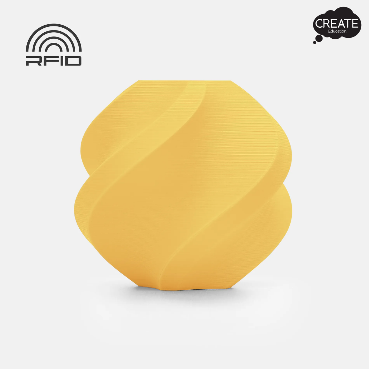 PLA Matte Filament - Spool - Lemon Yellow