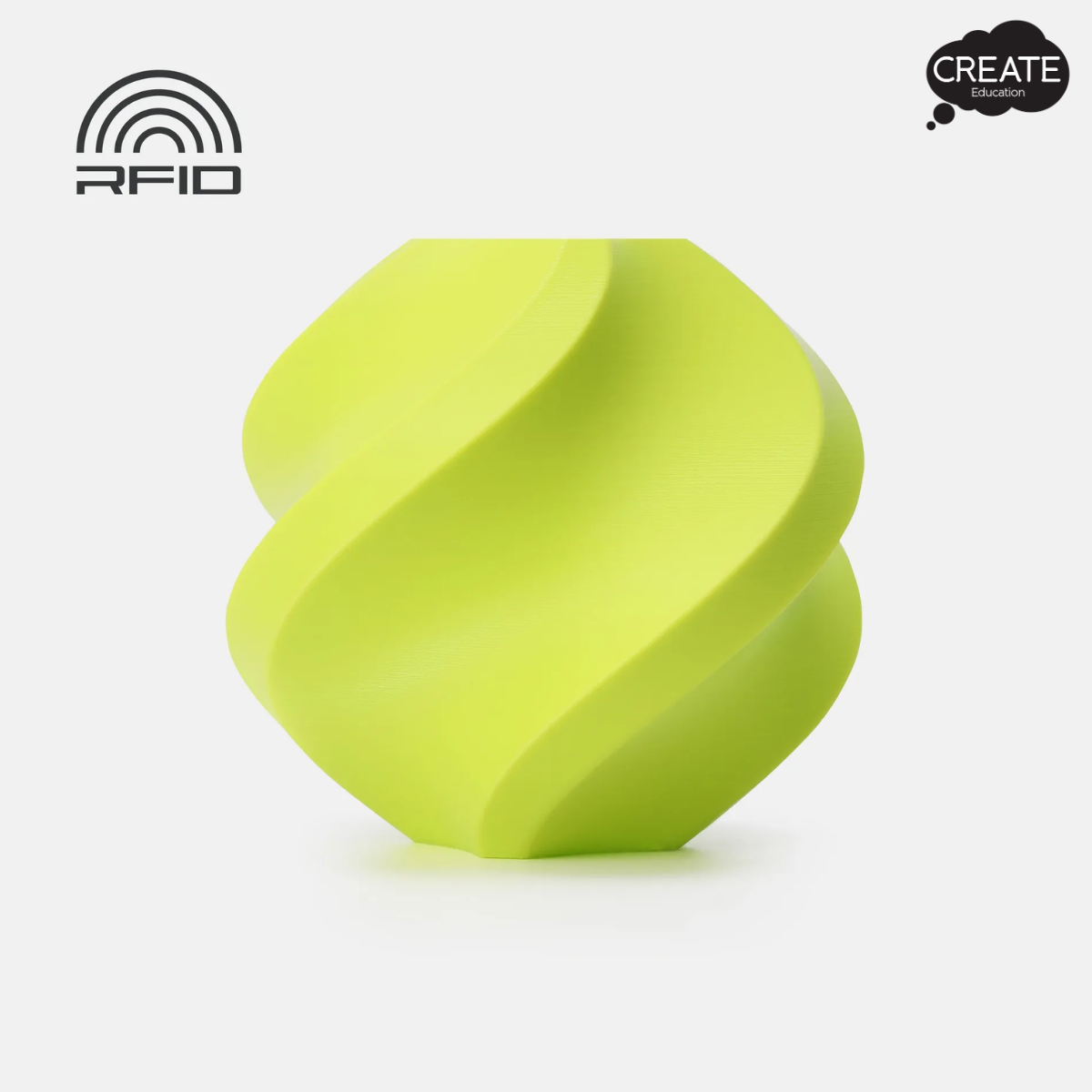 Bambu PLA Basic Filament - Spool Free - Bright Green
