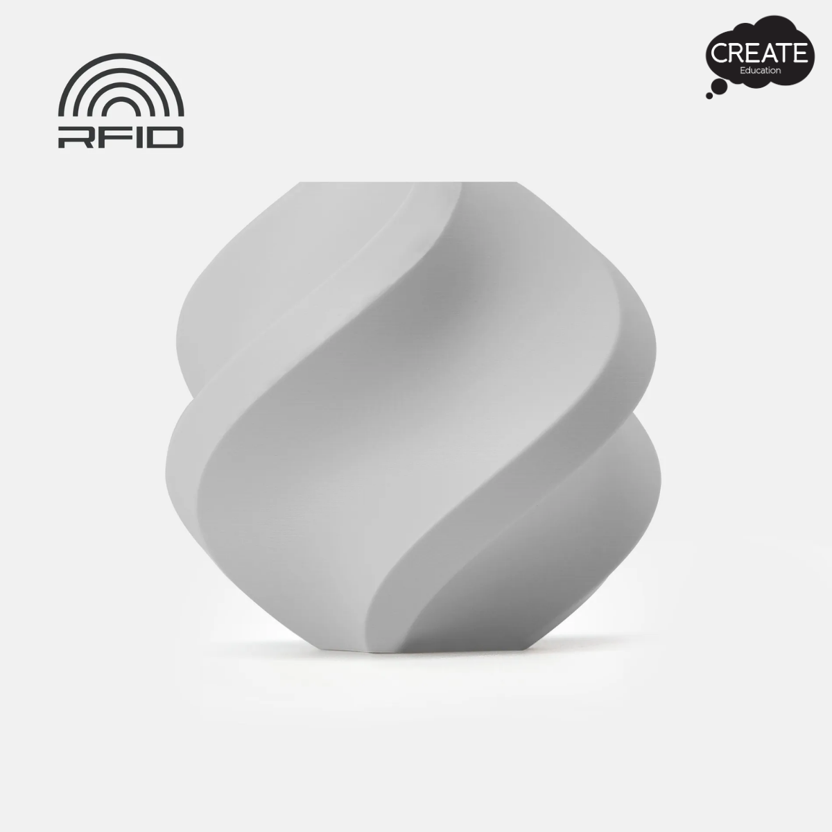 Bambu PLA Basic Filament - Spool Free - Light Grey