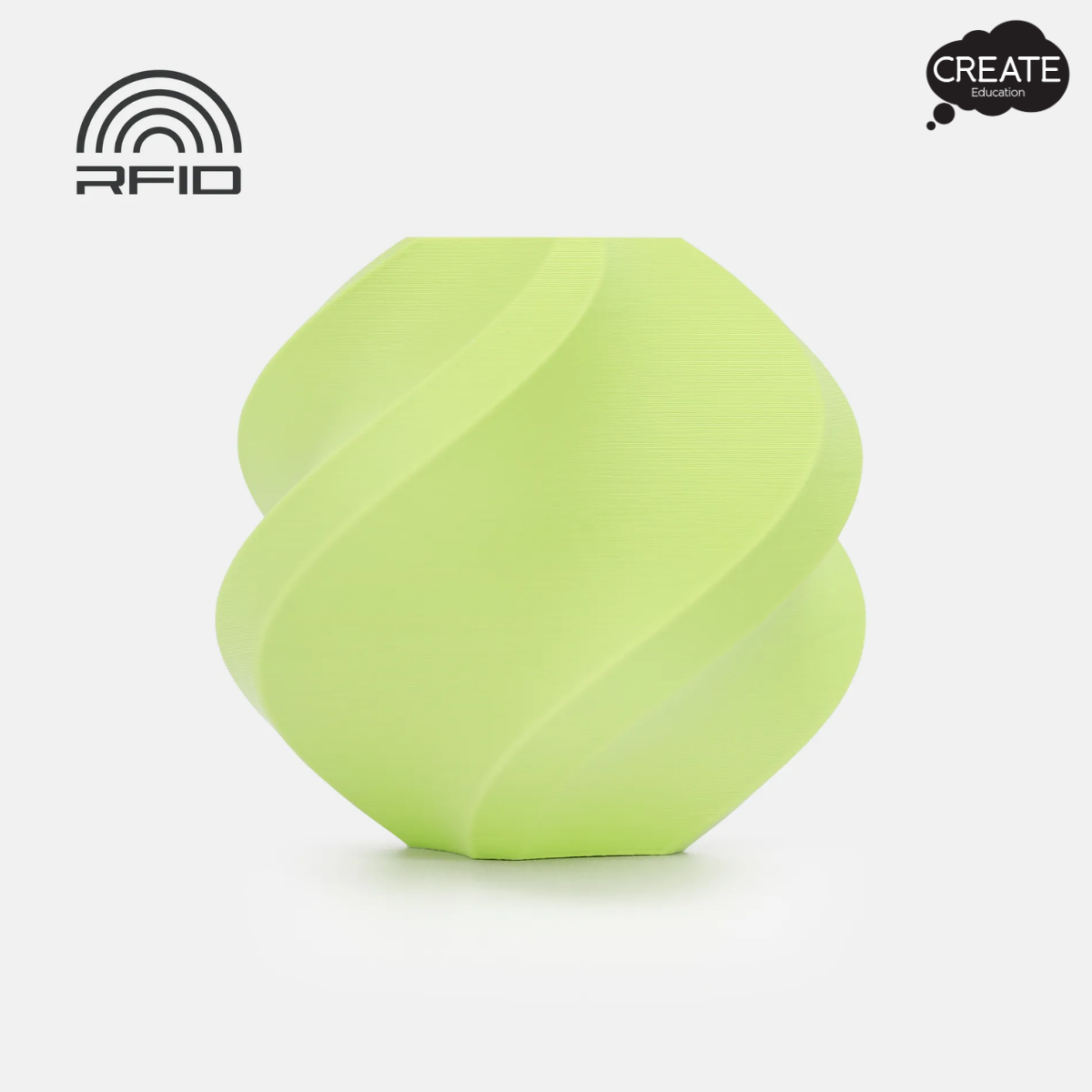 Bambu PLA Matte Filament - Spool Free - Apple Green