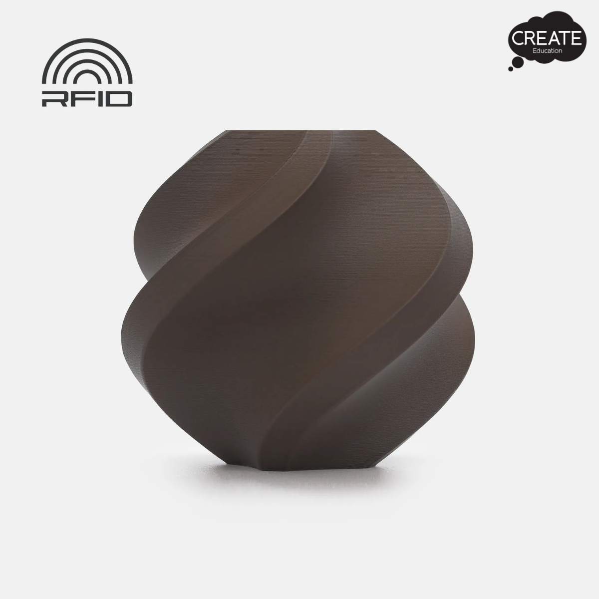 Bambu PLA Matte Filament - Spool Free - Dark Chocolate