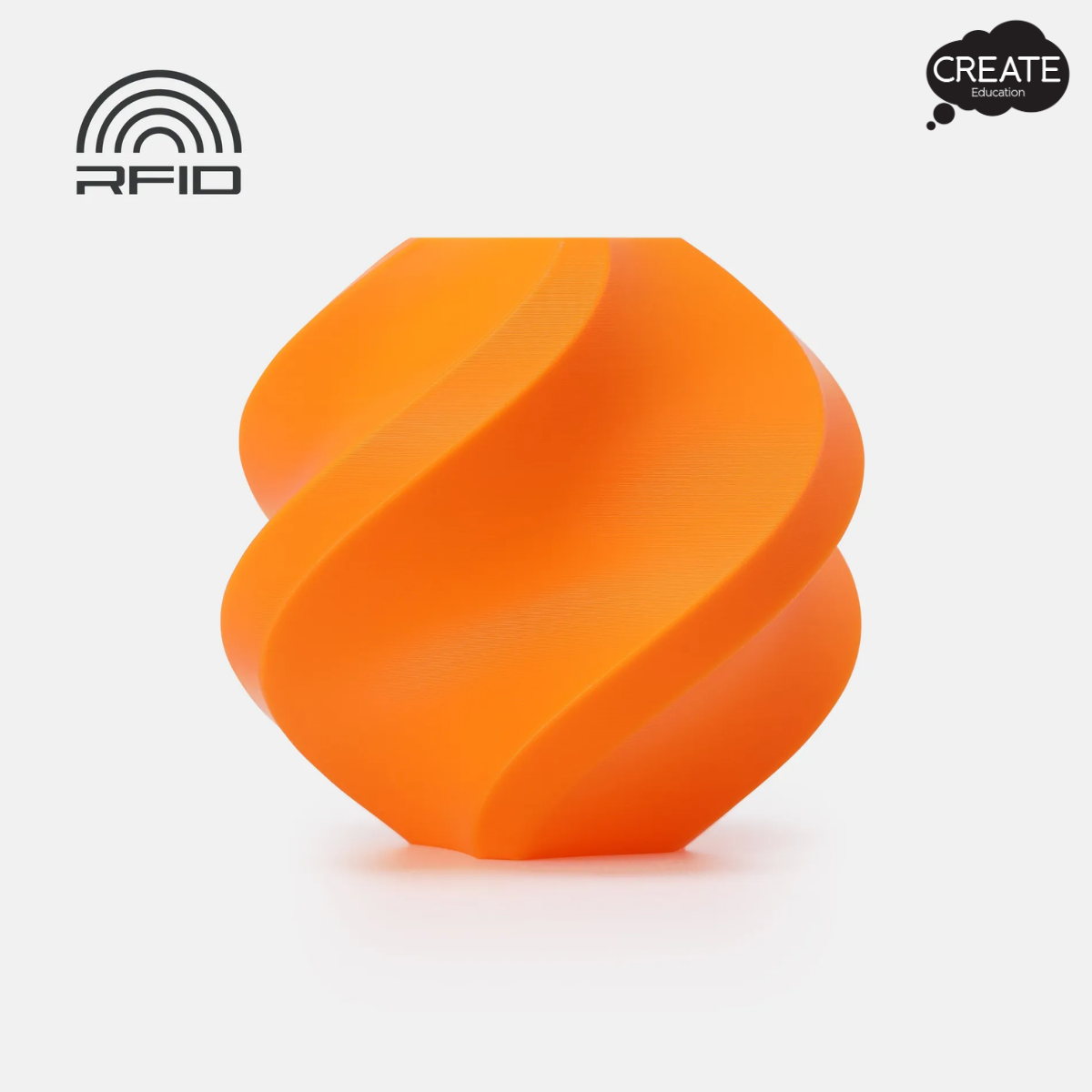 Bambu PLA Basic Filament - Spool - Pumpkin Orange