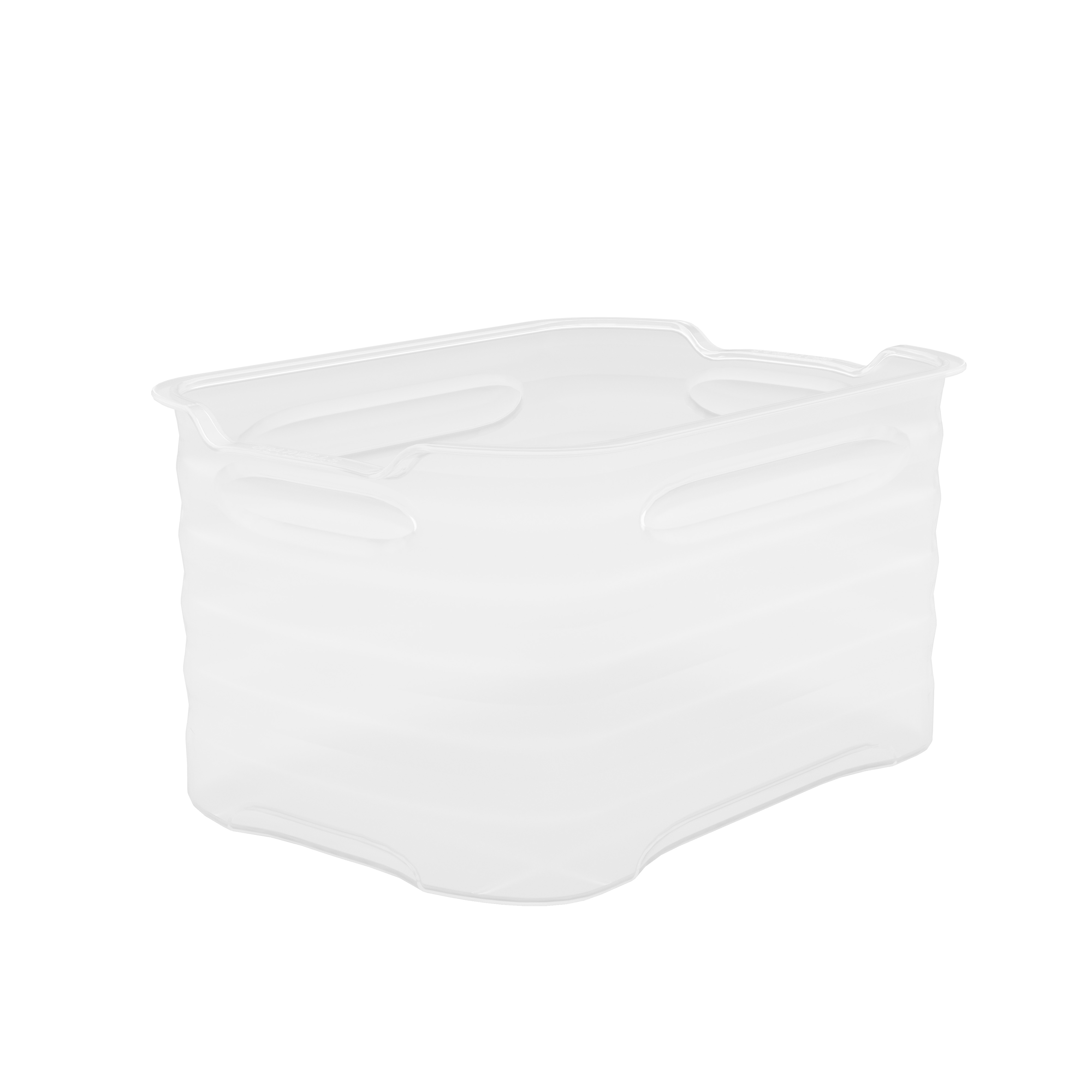 CloudCubby Deep Antimicrobial Winter Frost Tray - Clear