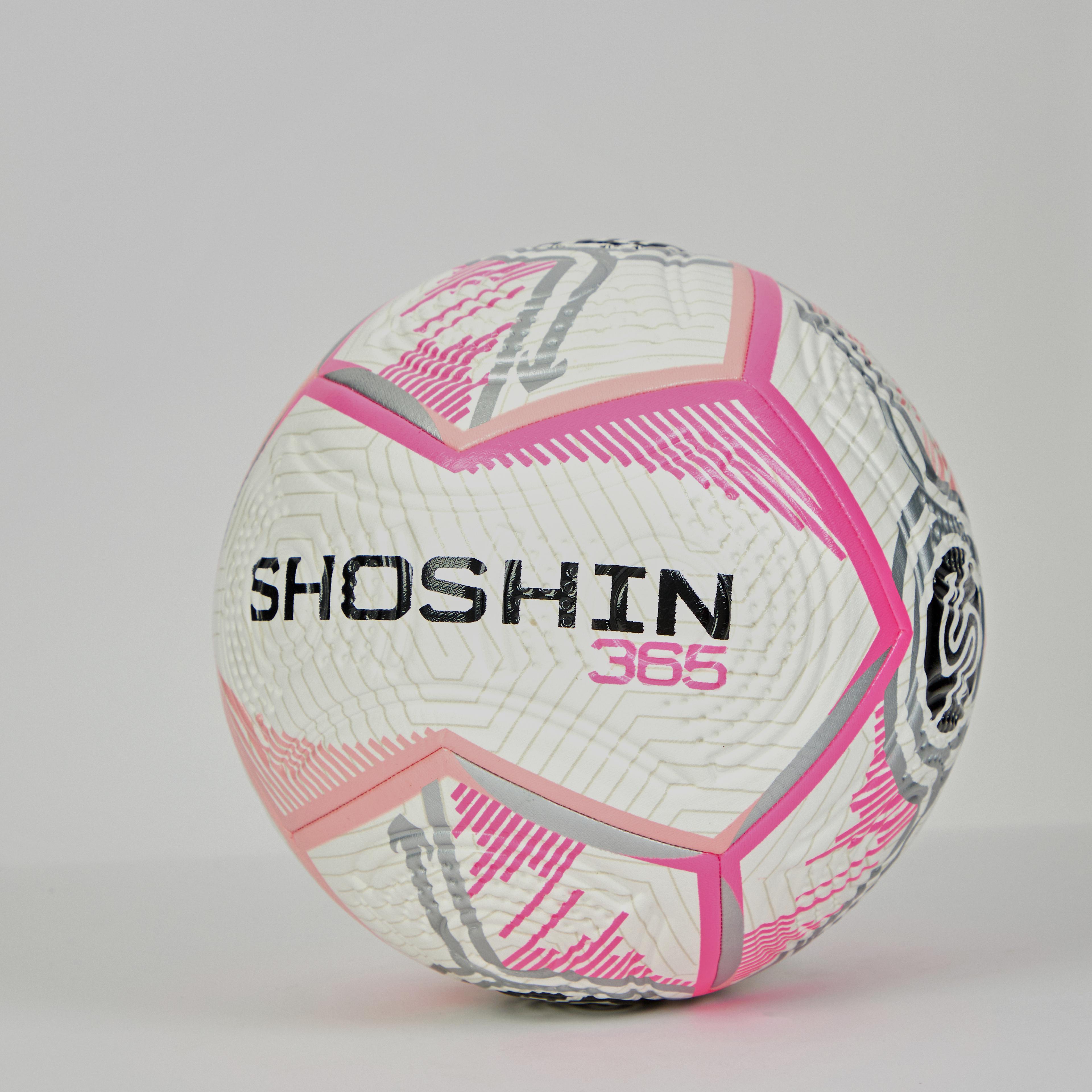 SHOSHIN 365 Training Football - White/Pink/Grey - Size 5 - Pack of 30
