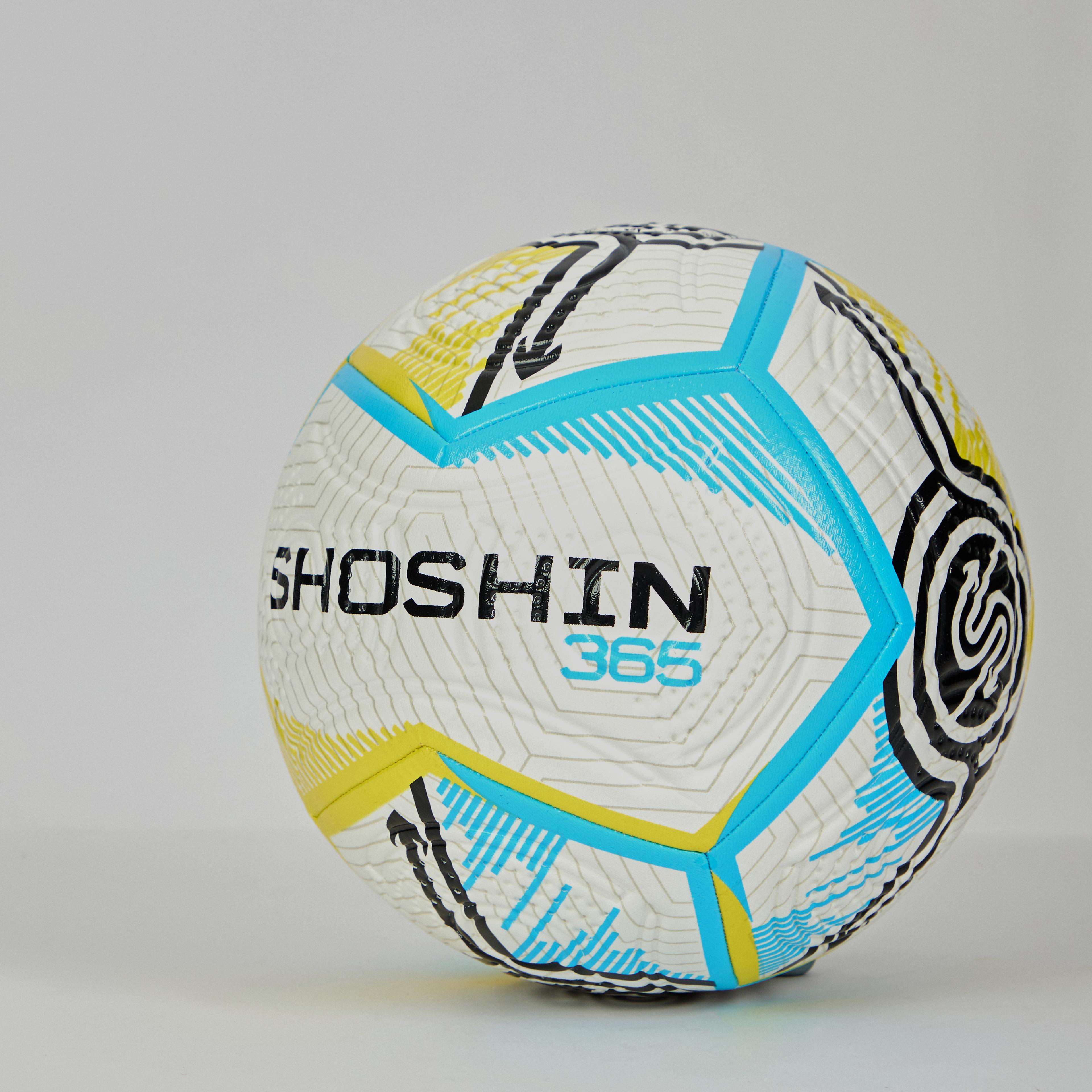 SHOSHIN 365 Training Football - White/Blue/Yellow - Size 5 - Pack of 30